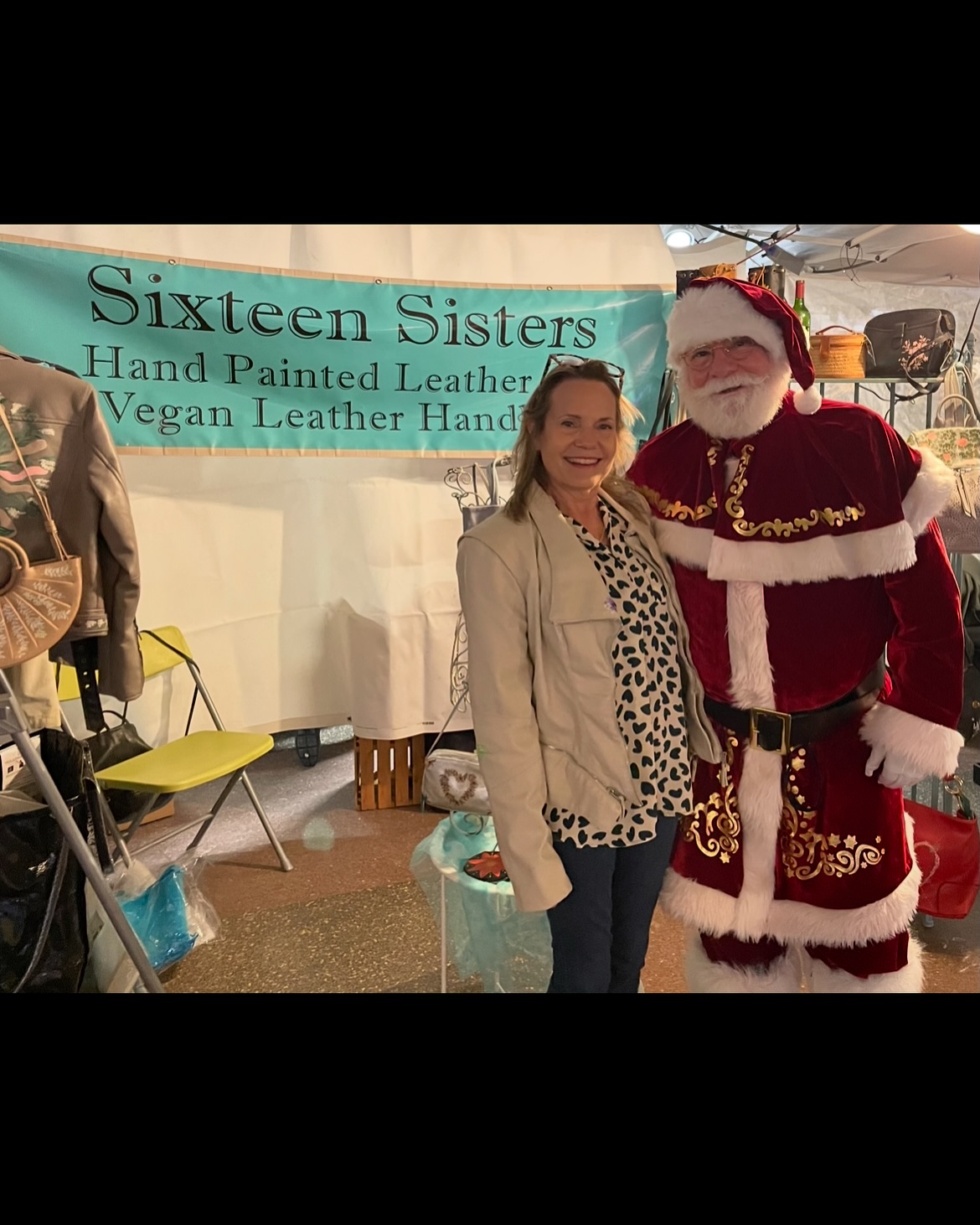 SHOP MY HOLIDAY SALE ~ 16% OFF SITE-WIDE~ ONLY OFFERED THROUGH 12/13/2025. USE CODE: HOLIDAY 2025.🎁
Sixteen Sisters gives YOU the gift of giving a one of a kind, unique experience this holiday and throughout the year. Established in 2016, our work is inspired by the strength and individuality of REAL women ~ each design a tribute to their influence in my life & society. Hand painted onto leather, vintage leather & vegan leather pieces. Each finished piece is named in their honor, creating ART IN MOTION. Shop: sixteensisters.com #giftsforwomen #womenownedbusinessً #oneofakindgifts #artonleather #artonleatherjacket