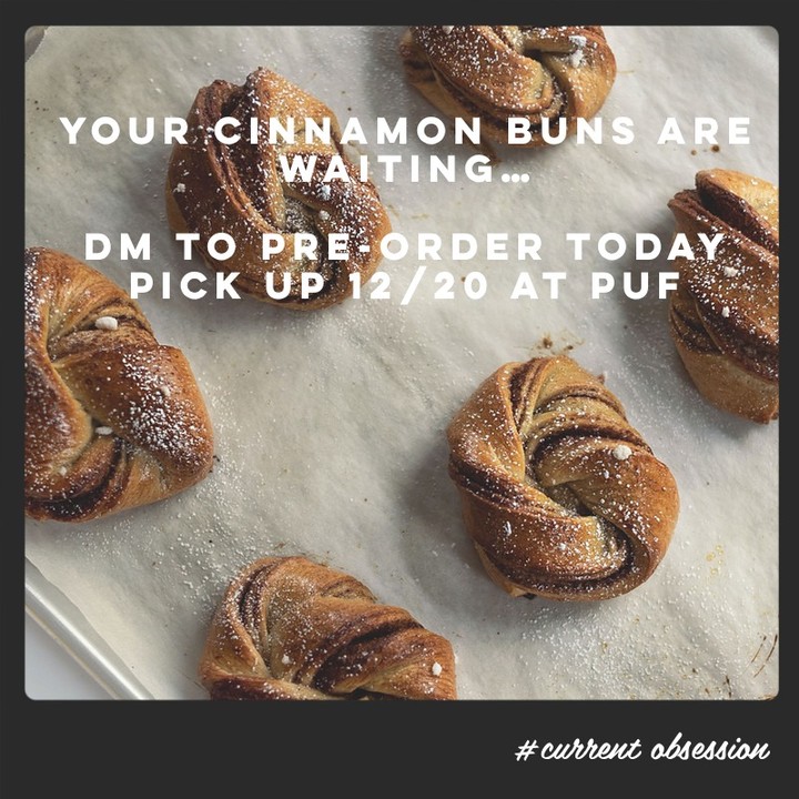 Our Jr Chefs favorite Cinnamon Buns are available for pre-order to share with your families this holiday season! DM to preorder today, pick up Sat 12/20 at Poughkeepsie Underwear Factory between 11am-2pm.