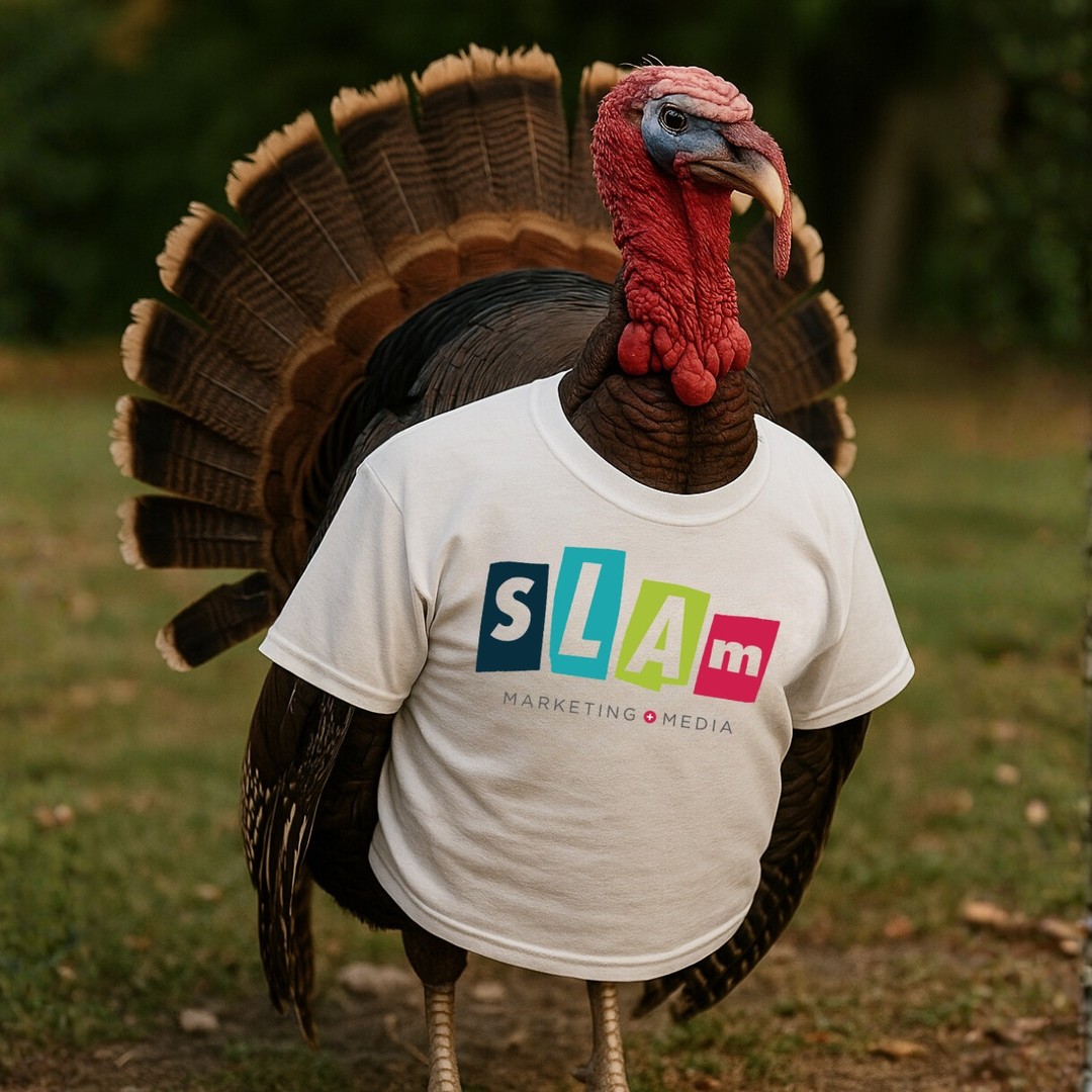 Today’s post is brought to you by our turkey mascot 🦃💕
We’re so thankful for the clients who inspire us, support us, and allow us to keep doing what we love.
Happy Thanksgiving, from our SLAM fam to yours!
