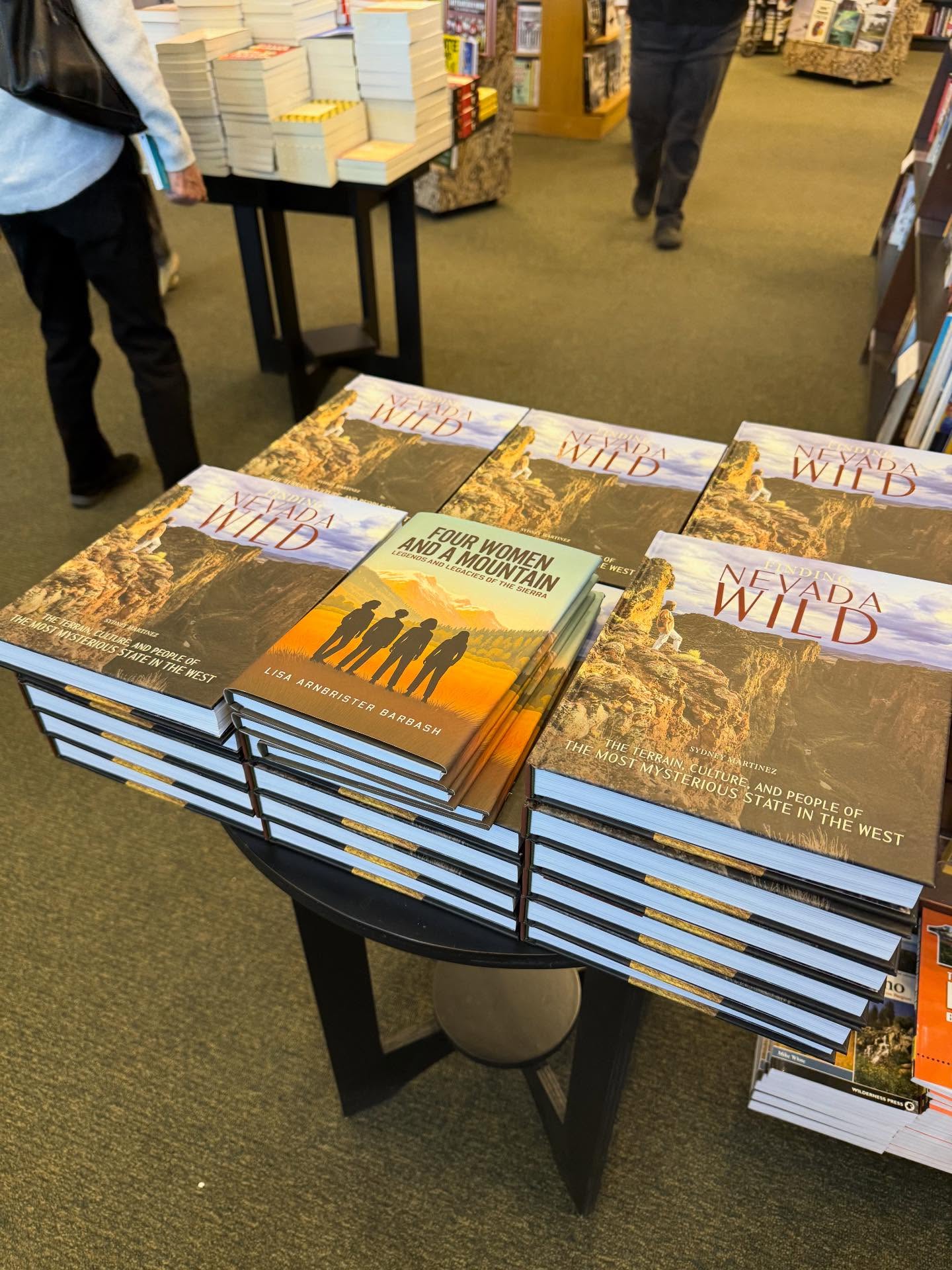 Four Women and a Mountain, Legends and Legacies of the Sierra now available for purchase at Barnes and Noble, Reno👏🏻🙏#barnesandnoble #reno #fourwomenandamontain_