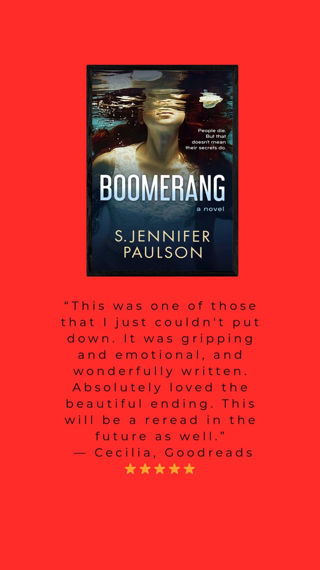 āThis was one of those that I just couldn't put down. It was gripping and emotional, and wonderfully written. Absolutely loved the beautiful ending. This will be a reread in the future as well.ā
ā Cecilia, Goodreads āāāāā
If youāve been curious about Boomerang, this is a really good time to grab it or gift it:
š Kindle: FREE on Kindle Unlimited or $2.99 to buy
š§ Audiobook: $0.99 with Audible membership
š Paperback: $8.99 (perfect stocking stuffer)
š Hardcover: $24.99 for the bookshelf thriller lover
Boomerang is a psychological thriller about a young widow, a devastating confession letter from her late husband, and the dangerous secrets that refuse to stay buriedāall leading to an ending readers are calling ābeautifulā and āunputdownable.ā
Treat yourself to a twisty holiday read, or tag a friend who loves dark, emotional thrillers.
šLink in bio (or Google "Boomerang Paulson" on Amazon.
#Boomerang #HolidayReads #BookDeals #KindleBooks #KindleUnlimited #Audiobook #PsychologicalThriller #StockingStuffer #Bookstagram #IndieAuthor #reread