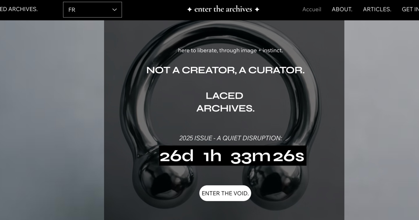 Did anyone else notice a countdown has appeared on lacedarchivesdotcom ? Something’s brewing.
#launch #magazine