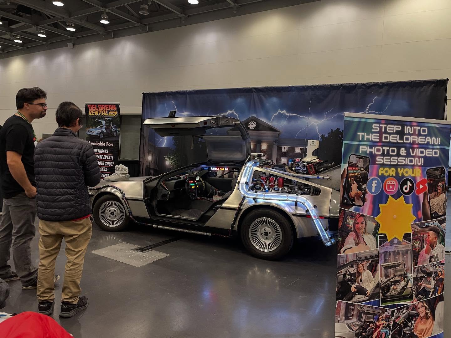 More scenes around the con @fanexposf @school_psych_gamer #delorean #backtothefuture