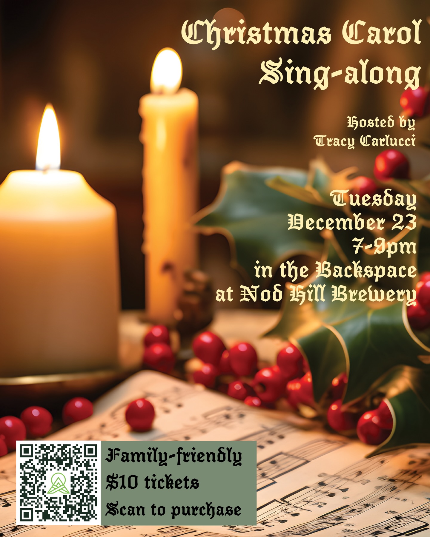 Join us at our Christmas carol singalong on Tuesday Dec 23! Tickets are available at the link in our bio (tables are sold out but plenty of standing room remains)
Carol singing in pubs is a deeply rooted seasonal tradition in parts of England, and we thought we’d bring the merriment stateside! Join piano player Tracy Carlucci for a night of hearty pints and voices - a proper Christmas singalong. No rehearsals, no stage, just songs, beer, mulled wine and good company. Don’t expect polished, choir-in-church caroling, but something earthier and more communal. Raise your voice (and your glass) as we celebrate the holiday together on the eve of Christmas Eve! We will provide music & lyric sheets, just bring your friends, family & Christmas spirit.