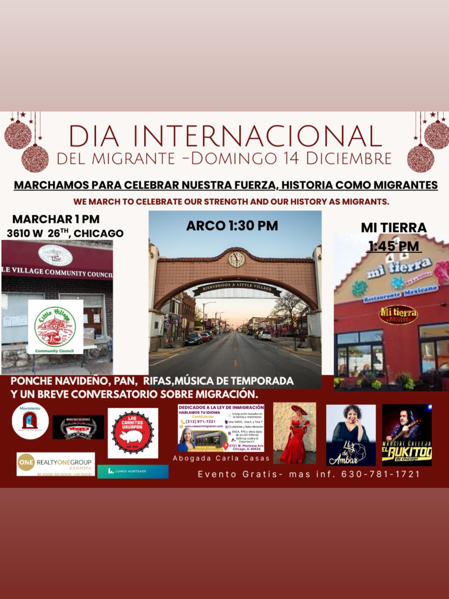 Braving the cold for migrant pride Qué el frío no nos detente 💙 #migracion #immigrants #chicago