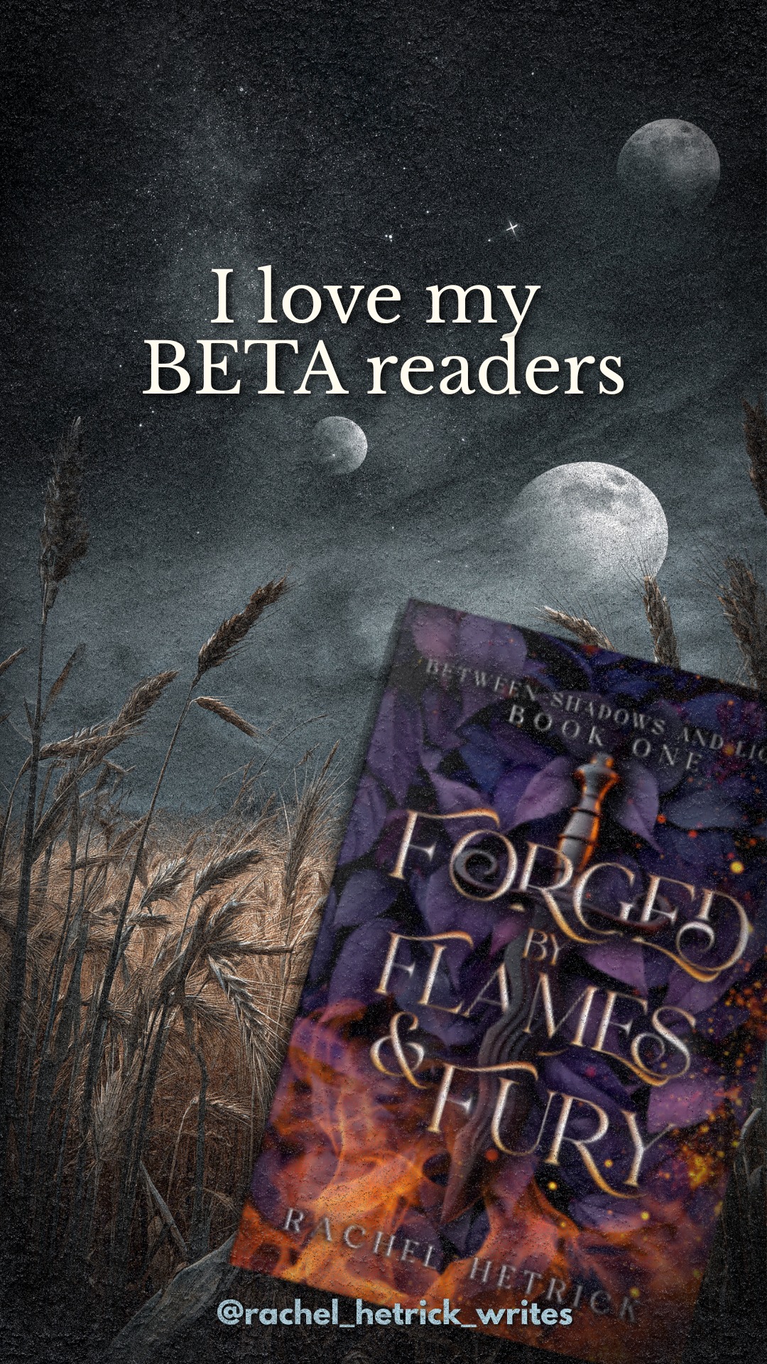 In the meantime, if you haven’t read book one… Highly recommend you do so… 😉💜 Forged By Flames & Fury is on K/U #rachelhetrickwrites #forgedbyflamesandfury #betweenshadowsandlightseries #fantasyromancebooks #fantasybooks