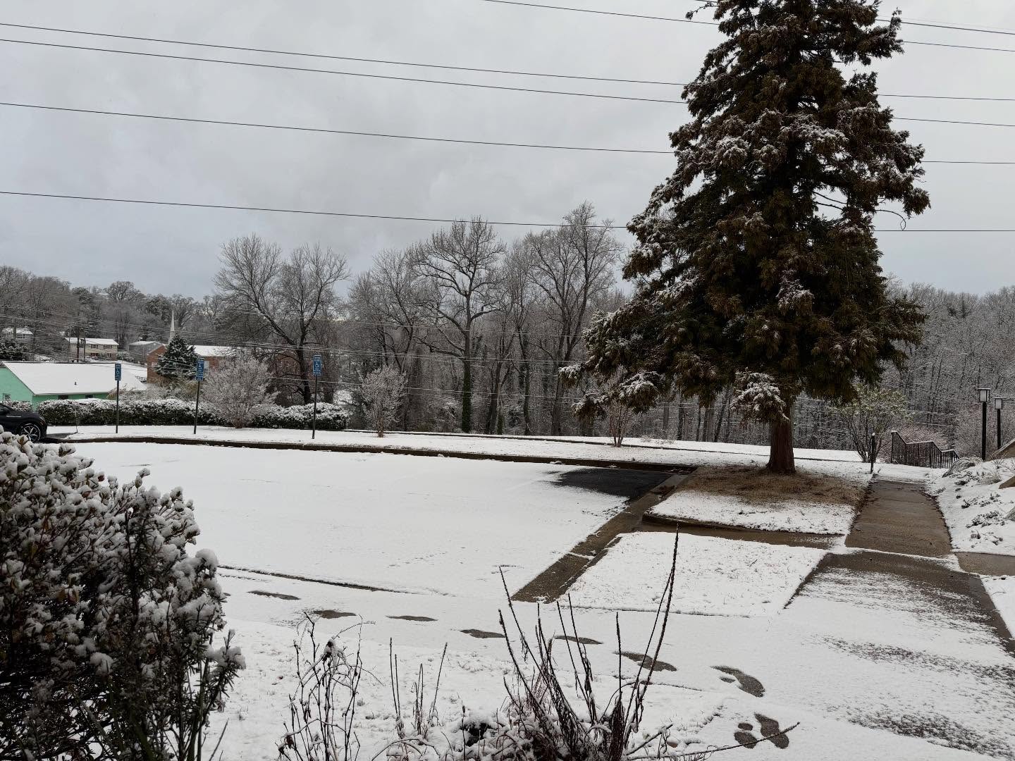 ❄️ Service Update: We are OPEN! ❄️
Join us at 8:00 or 10:30 AM if you can safely make it. The parking lot is in good shape, we just got shy of an inch.
As always, please use your best judgment. If the roads near you are bad, please stay home. We want everyone safe and there is zero pressure to risk the drive.