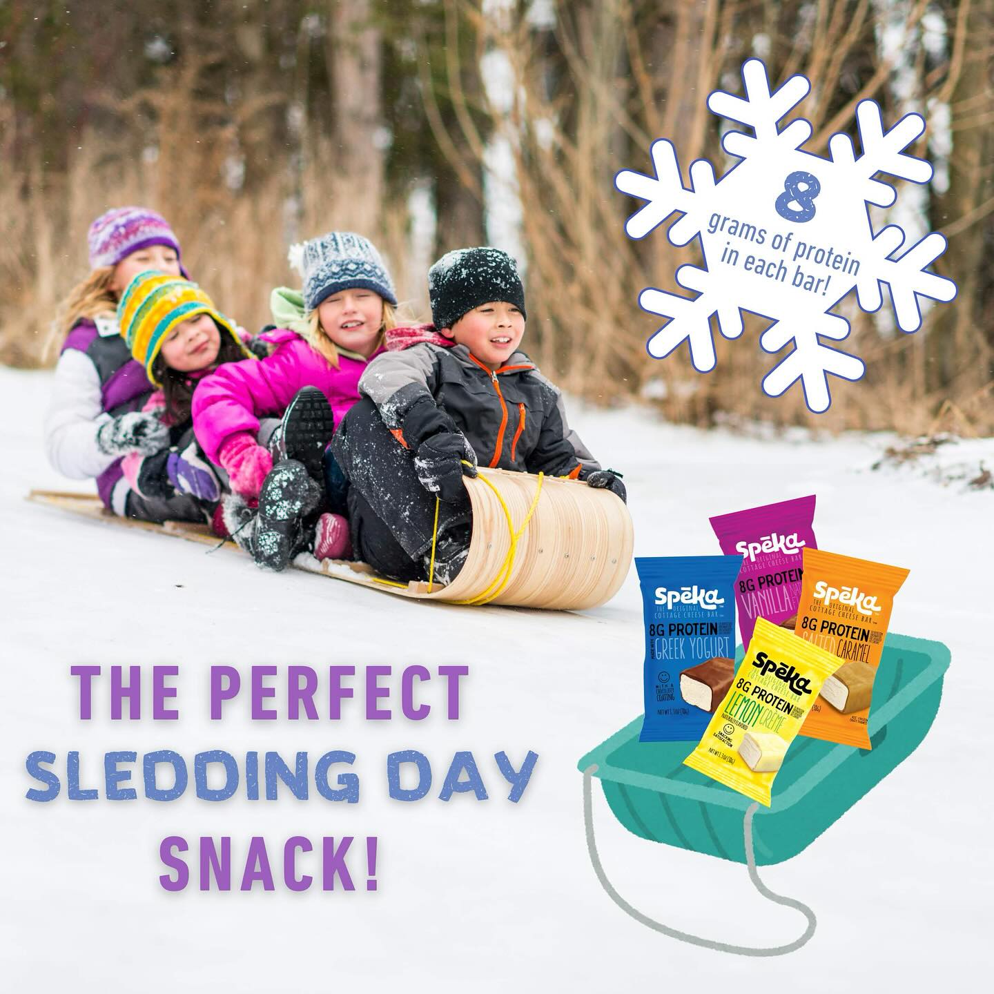 ❄️ Snow day = snack day! ❄️
When the kids are flying down the hill and burning all that winter energy, keep them fueled with a delicious Spēka Bar!
Packed with 8 grams of protein, it’s the perfect grab-and-go treat for chilly adventures, rosy cheeks, and endless sledding runs. 🛷✨
Stock up now and make every snow day sweeter and more satisfying!
spekabar.com