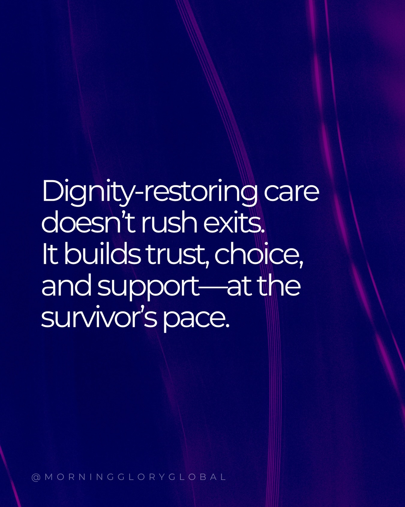 Dignity-restoring care doesn’t rush exits.
Leaving prostitution has real costs. Safety, trust, and choice must come first.
#morninggloryglobal #traumainformedcare #restoringdignity