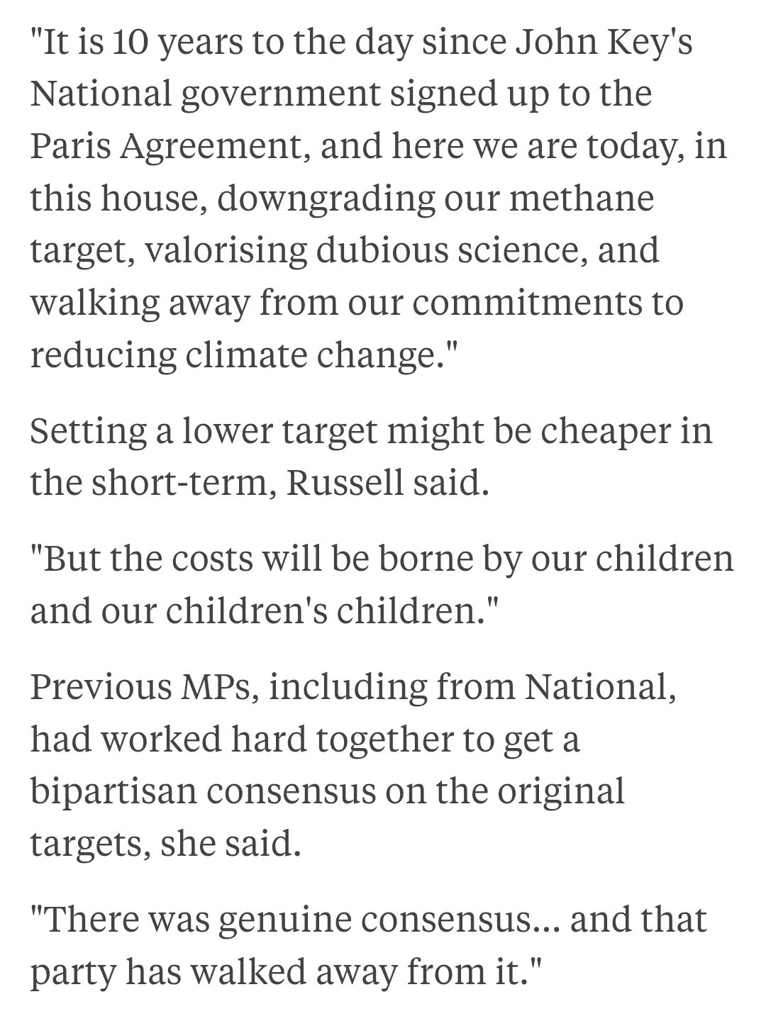 Another disappointing day to add to two years worth of disappointing days. Ten years ago today Aotearoa New Zealand pledged alongside the rest of the world to limit global warming to 1.5 degrees. While that may be beyond us now, every nth of a degree matters and our government is failing our children and future generations miserably.
We need to stand up and protect what we love today - our tamariki, our taiao and our future mokopuna.
Join Parents for Climate Aotearoa in 2026 to advocate for a better future for all children.
#ProtectWhatWeLove #OurKidsClimate #ParentsForFuture #ClimateActionNow #ClimateParents
https://www.rnz.co.nz/news/political/581699/parliament-debates-climate-targets-under-urgency