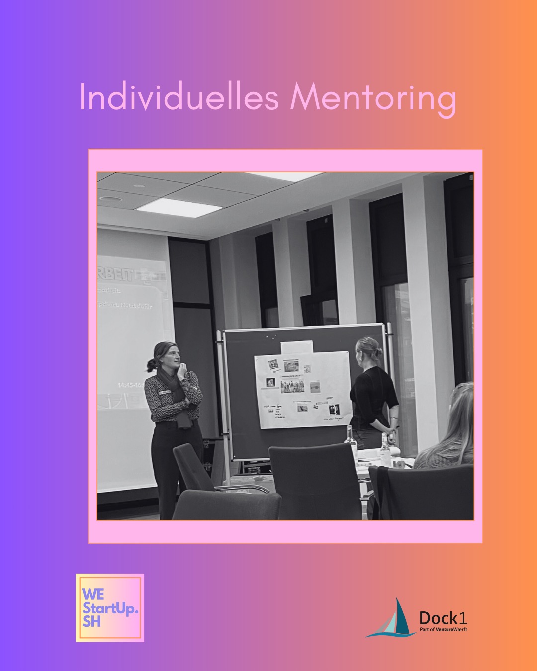 ✨ Individuelles Mentoring!
Du bist gründungsinteressiert und auf der Suche nach der passenden Unterstützung für dein Vorhaben?
Wir stellen alle Matchings persönlich und bedarfsorientiert zusammen, damit du genau die Unterstützung bekommt, die zu euren Zielen passt.
💡 Teilnahme ist ab sofort möglich!
Unabhängig von der nächsten EXIST-Women-Runde kannst du schon jetzt ins Mentoring starten.
🔜 Hinweis: Ab März gibt es voraussichtlich zusätzlich die Möglichkeit eines Stipendiums über das EXIST-Women-Programm.
Hier geht’s zur Anmeldung für das Mentoring: www.westartup.sh
Bei weiteren Fragen meldet euch gerne bei uns oder bei @dock1_fl #westartupsh #gründung #mentoring #womensentrepreneurship @uni.flensburg @startupsh_now