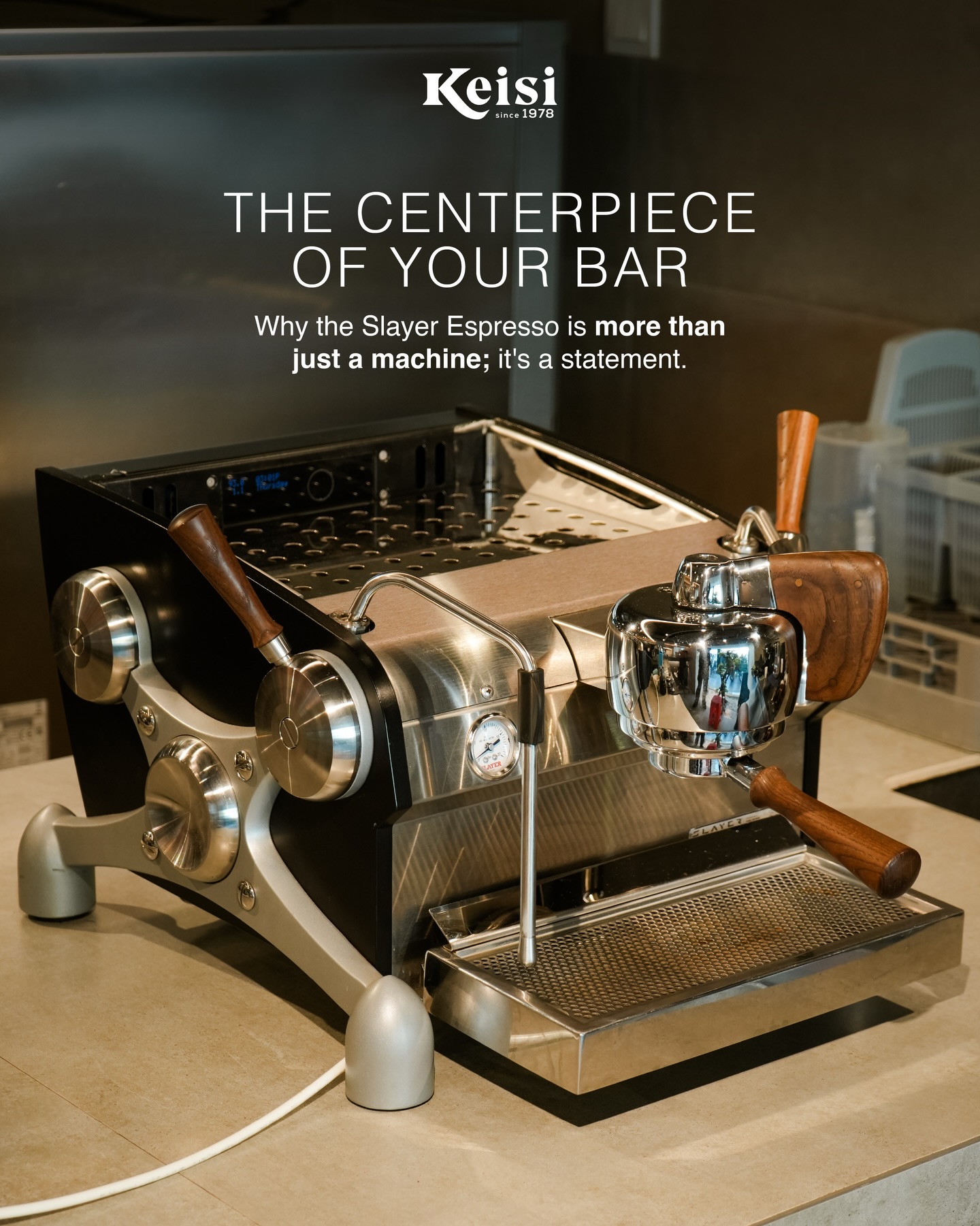 The Slayer Espresso isn’t just a coffee machine — it’s a tool that gives baristas creative control over flavor. Its signature needle valve technology allows you to shape the flow rate and highlight the characteristics of each coffee bean, unlocking a level of profiling that most machines can’t achieve.
Beyond performance, Slayer’s craftsmanship and customizable design turn it into a visual centerpiece for any bar. It elevates both the workflow and the atmosphere of your café.
If you want to explore how Slayer can transform your coffee program, our coffee zone is open for hands-on testing.
Contact us to book your visit.
📞 +62 877-87842-0467
#SlayerEspresso #SlayerSteam #SpecialtyCoffee #CoffeeEquipment #KeisiIndonesia #KeisiSince1978 #CaféEquipment #CoffeeProfessionals #BaristaTools #CommercialCoffeeMachine