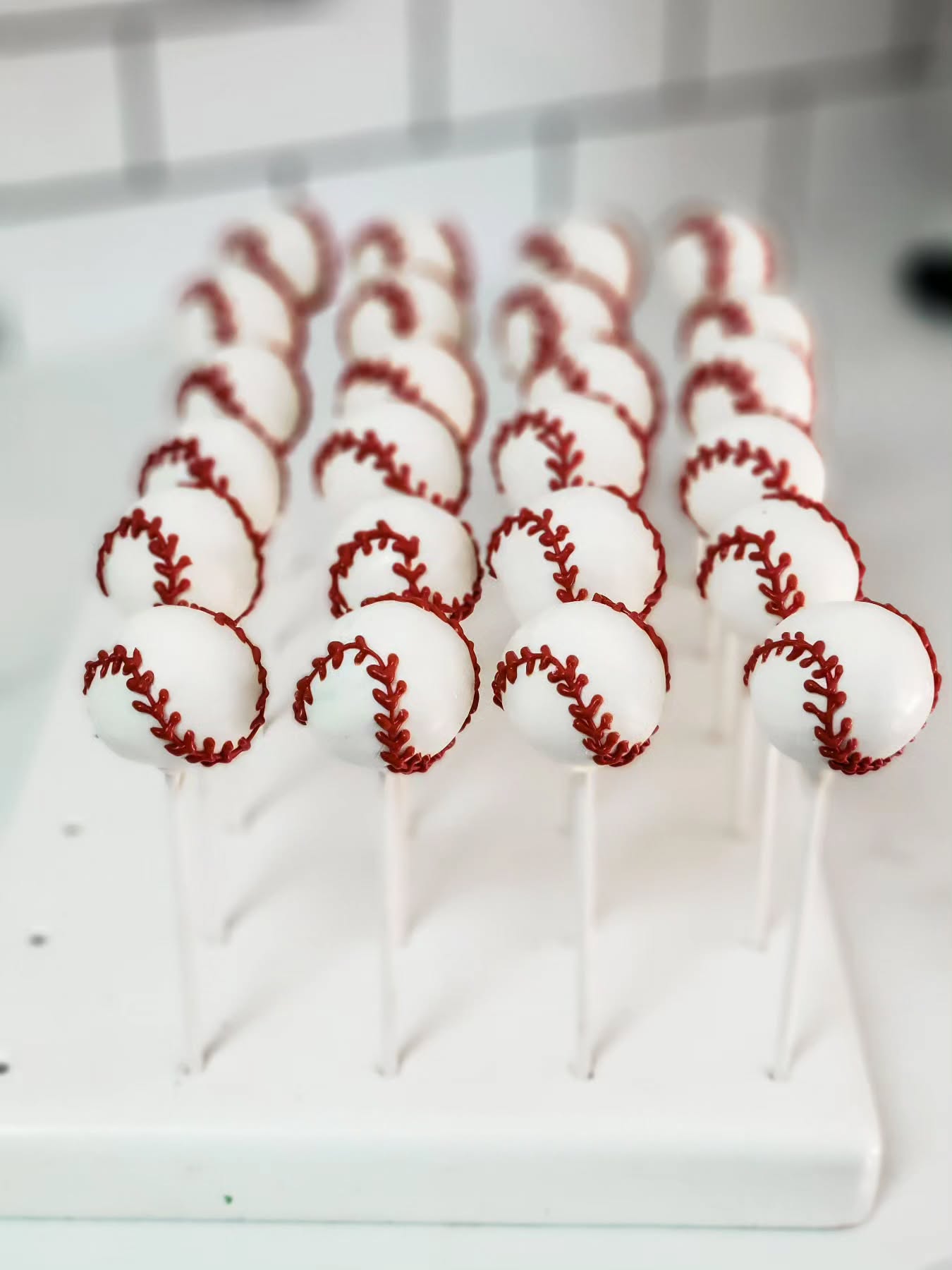It's not just Christmas and cookies around this kitchen. Boys mean baseball for alot of my families and I loved getting to help make birthday party treats for Lucas. Thanks to his mom for continuing to let me help her make all these celebrations that much sweeter.