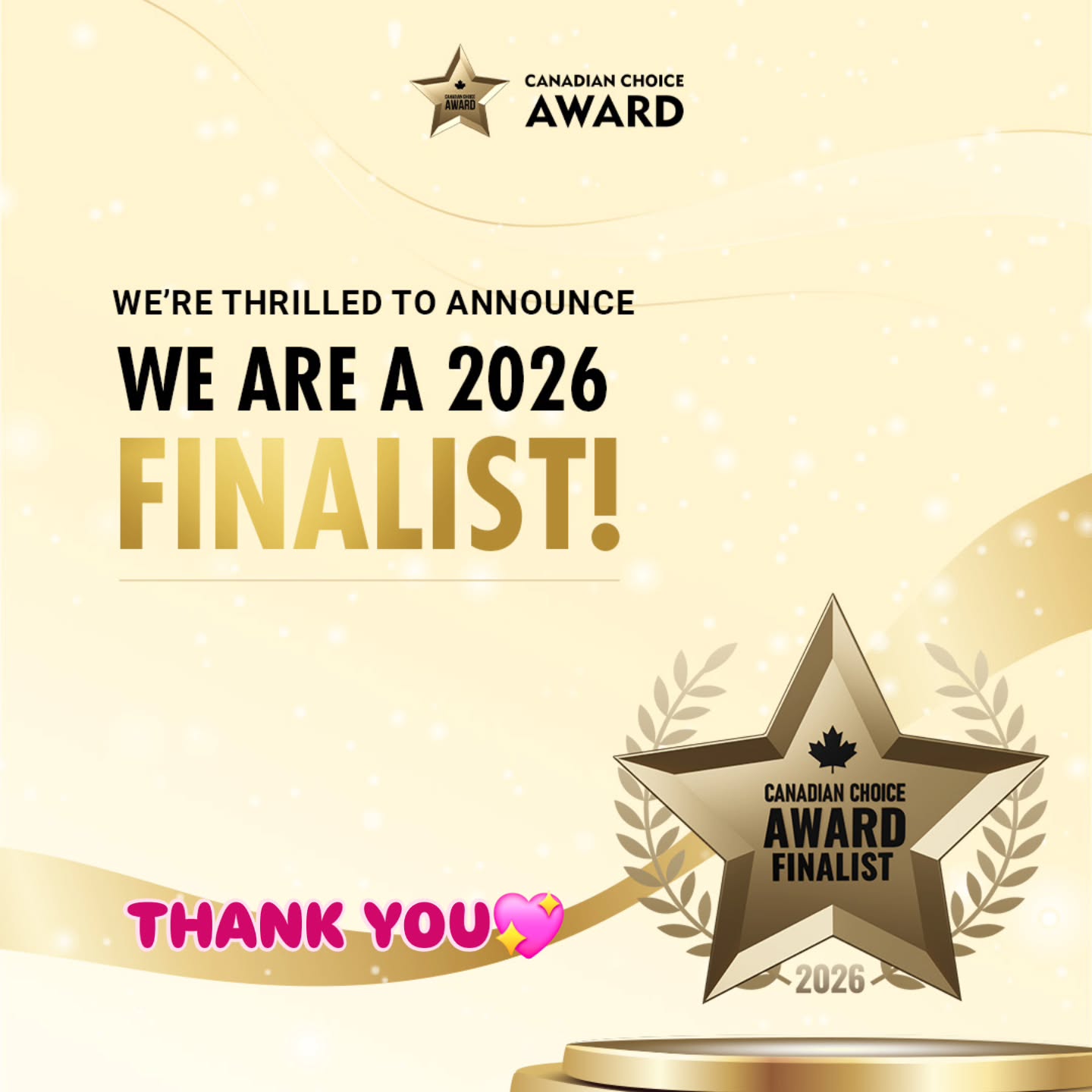 I’m incredibly proud to share that Lash Whisper is a Canadian Choice Award finalist for 2026 🏆
This isn’t just an award to me. It represents years of hard work, long days, late nights, and a commitment to never cutting corners—on quality, on education, or on client care.
To every client who trusted me with their lashes, supported my vision, and kept coming back: thank you. Your loyalty built this.
Thank you, Canada. 🇨🇦
#CanadianChoiceAward #AwardWinningSalon #LashWhisper #ExcellenceDelivered #hamiltonbeautysalon