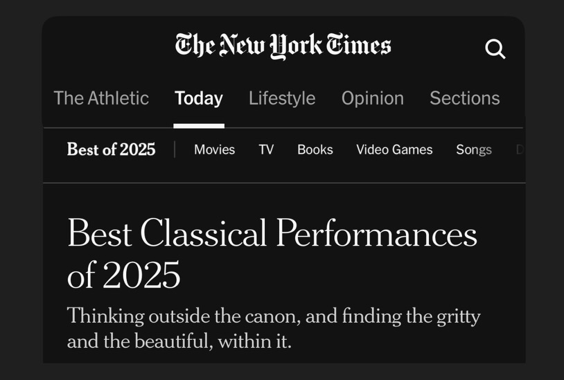 Beyond thrilled✨✨
The @nytimes selected “11,000 Strings” as one of the best classical performances of 2025 — and I’m proud to have been part of it.
Sharing a stage with 50 micro-tuned pianos and 25 amazing musicians is something I’ll never forget. As pianists, we rarely get to be together like this - a true gang in the best sense: listening, trusting, synchronizing.
It sounded at times like a shimmering hive, at others like special effects made out of classical music from the future.
But the human part — reconnecting with friends and colleagues — was just as powerful.
Grateful and Inspired ✨
#11000strings #piano #music #bestof2025