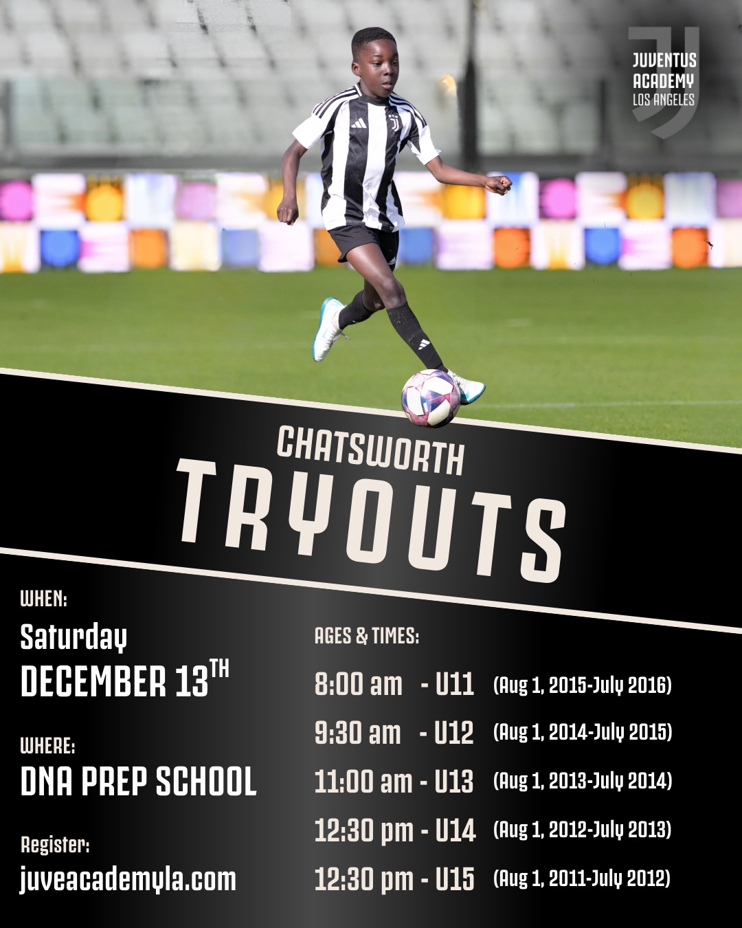 Don’t miss our December Tryouts in Chatsworth!
Secure your spot and take your game to the next level.
Register now — link in the bio.