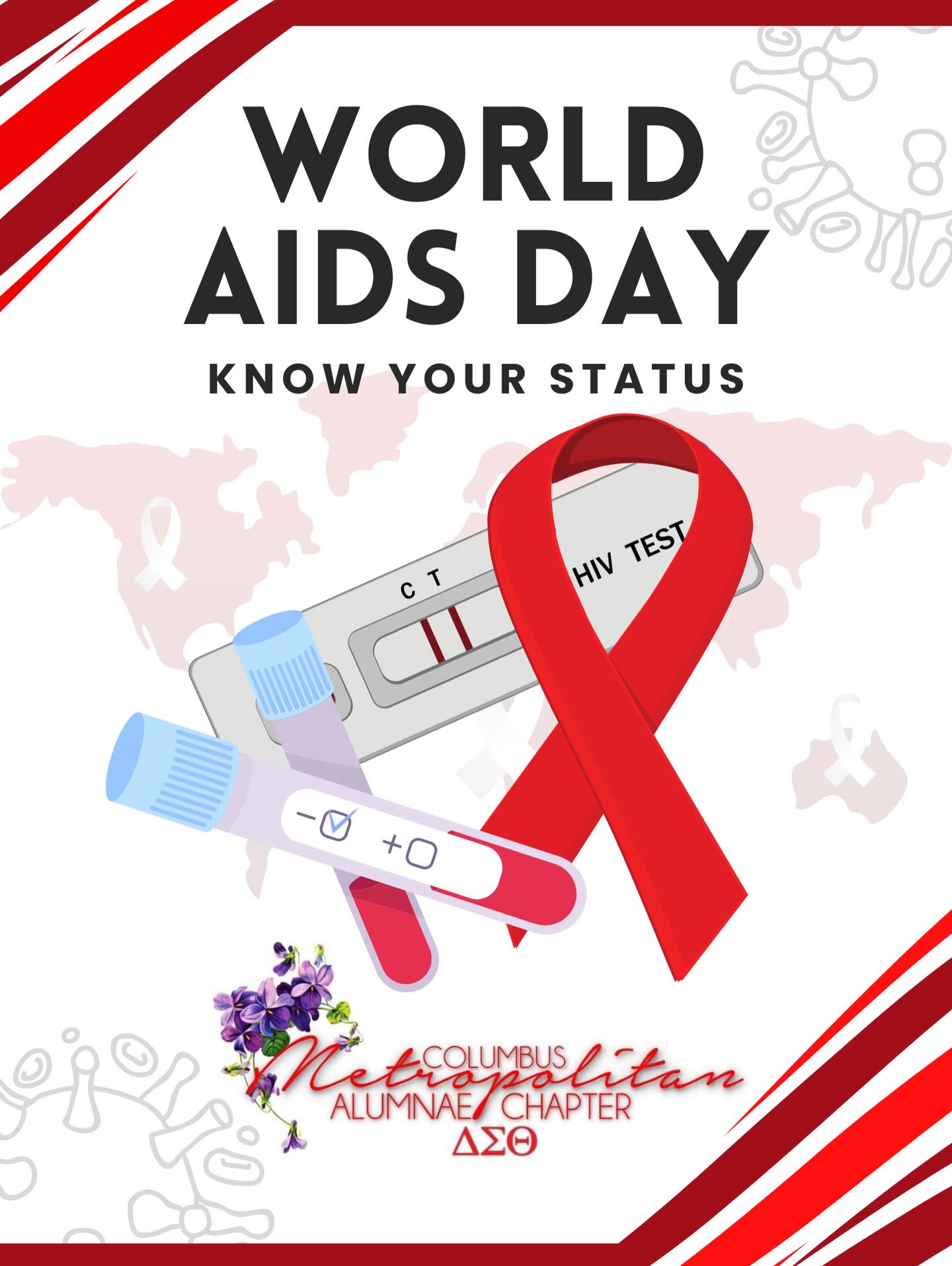 The Columbus Metropolitan Alumnae Chapter of Delta Sigma Theta Sorority, Incorporated stands united in the fight to promote HIV and AIDS awareness. Knowledge saves lives, and education remains one of the strongest tools in prevention, early detection, and care. Taking charge of health starts with understanding risk, reducing stigma, and encouraging open conversations about testing and treatment.
Know your status. Protect your health. Protect your community. Free education, testing resources, and confidential support are available through the Centers for Disease Control and Prevention HIV Resource Center at:
https://www.cdc.gov/hiv
Together, communities grow stronger when awareness leads to action.
#CMAC #DeltaSigmaTheta #DST1913 #InternationalAwarenessAndInvolvement #HIVAwareness #AIDSAwareness #KnowYourStatus #PublicHealth #HealthEquity #EndTheStigma #GetTested #CommunityCare #Sisterhood #BlackHealthMatters #PreventionFirst