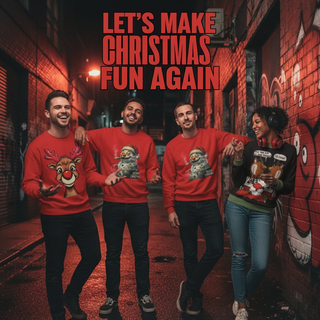 Let’s make Christmas weird. And fun.
Ever seen a Christmas sweater that actually gets you? Ours are built for the night, the noise, the neurospicy. This isn’t your mum’s knitwear. It’s for the ones who want to stand out and stay comfy, headphones and fidget rings included.
Ready to wear your difference? Drop by the store and show us your weird.
Stay bold. Stay you.
@weirdincstore