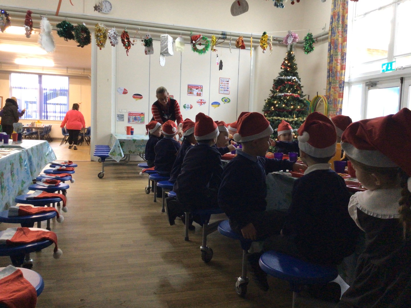 Christmas lunch is well underway here at school! Our children are embracing the festive spirit with their colourful Christmas hats and enjoying cheerful music. It’s a wonderful time for our school community to come together and celebrate the season!
#ChristmasAtSchool