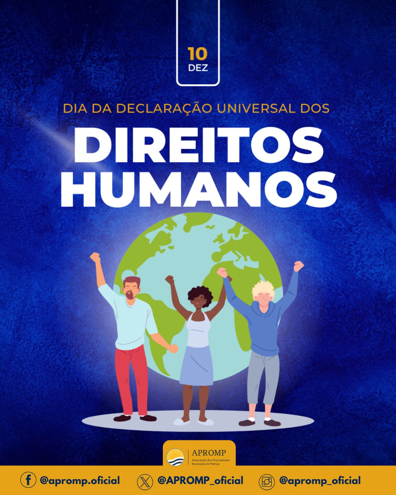 Dia Internacional dos Direitos Humanos
Hoje, 10 de dezembro, celebramos o Dia da Declaração Universal dos Direitos Humanos, documento histórico proclamado pela ONU em 1948 que estabelece os direitos fundamentais que devem ser protegidos em todo o mundo.
Como procuradores e procuradoras municipais, temos o compromisso diário de defender o interesse público e zelar pelo cumprimento das leis que garantem esses direitos em nossa cidade. Nossa atuação contribui para a construção de uma sociedade mais justa e igualitária.
A APROMP reafirma seu compromisso com a defesa da dignidade humana e dos direitos fundamentais de todos os cidadãos.