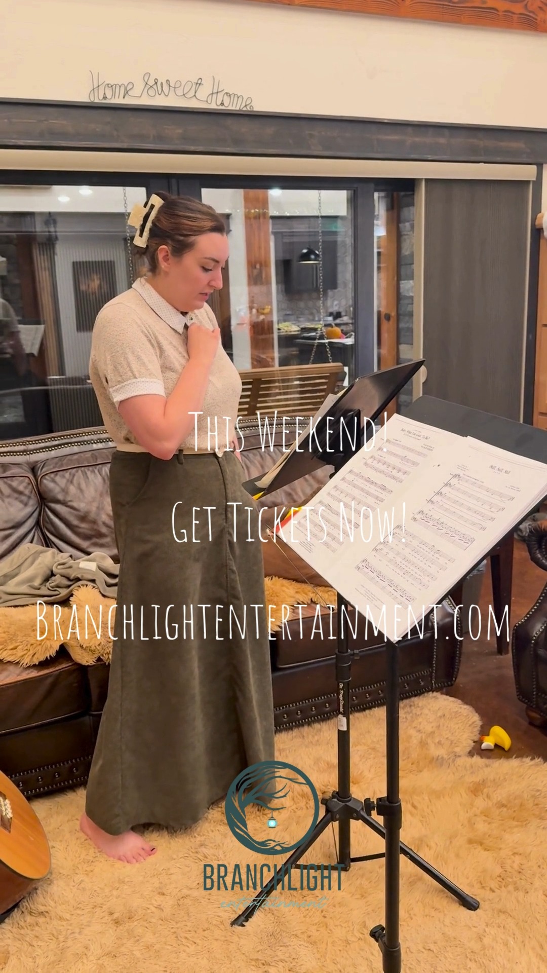 Drew and Janice rehearse for The Longing and The Light, Dec 19th Lovell & Dec 20th Powell. Get tickets now for this Christmas musical dinner at https://www.branchlightentertainment.com/ #WyomingEvents #dinnershow #dinnermusic #christmasmusic