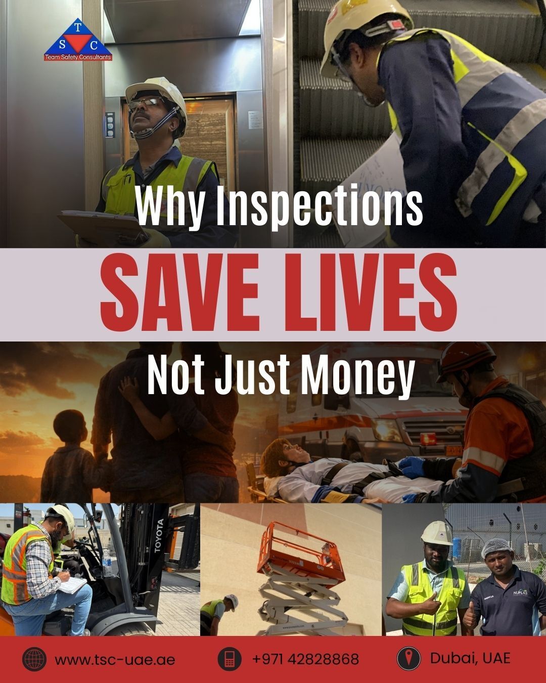 Why Inspections Save Lives - Not Just Money
Every day, people step into elevators, ride escalators, work under cranes, operate MEWPs, and drive forklifts-trusting that everything will work exactly as it should.
Most don’t think about inspections.
Until something goes wrong.
A single overlooked defect can change a normal workday into a life-altering moment.
That’s why inspections are not just a regulatory requirement or a cost item-they are a responsibility.
Third-party inspections exist for one reason:
To make sure equipment is not just working, but safe, compliant, and reliable.
✔ Elevators & Escalators
✔ Mobile Cranes
✔ MEWPs
✔ Forklifts
Because behind every machine is a human life.
And behind every safe operation is a thorough inspection.
Safety is not an expense. It’s an investment in people.
#SafetyFirst #ThirdPartyInspection #InspectionsSaveLives