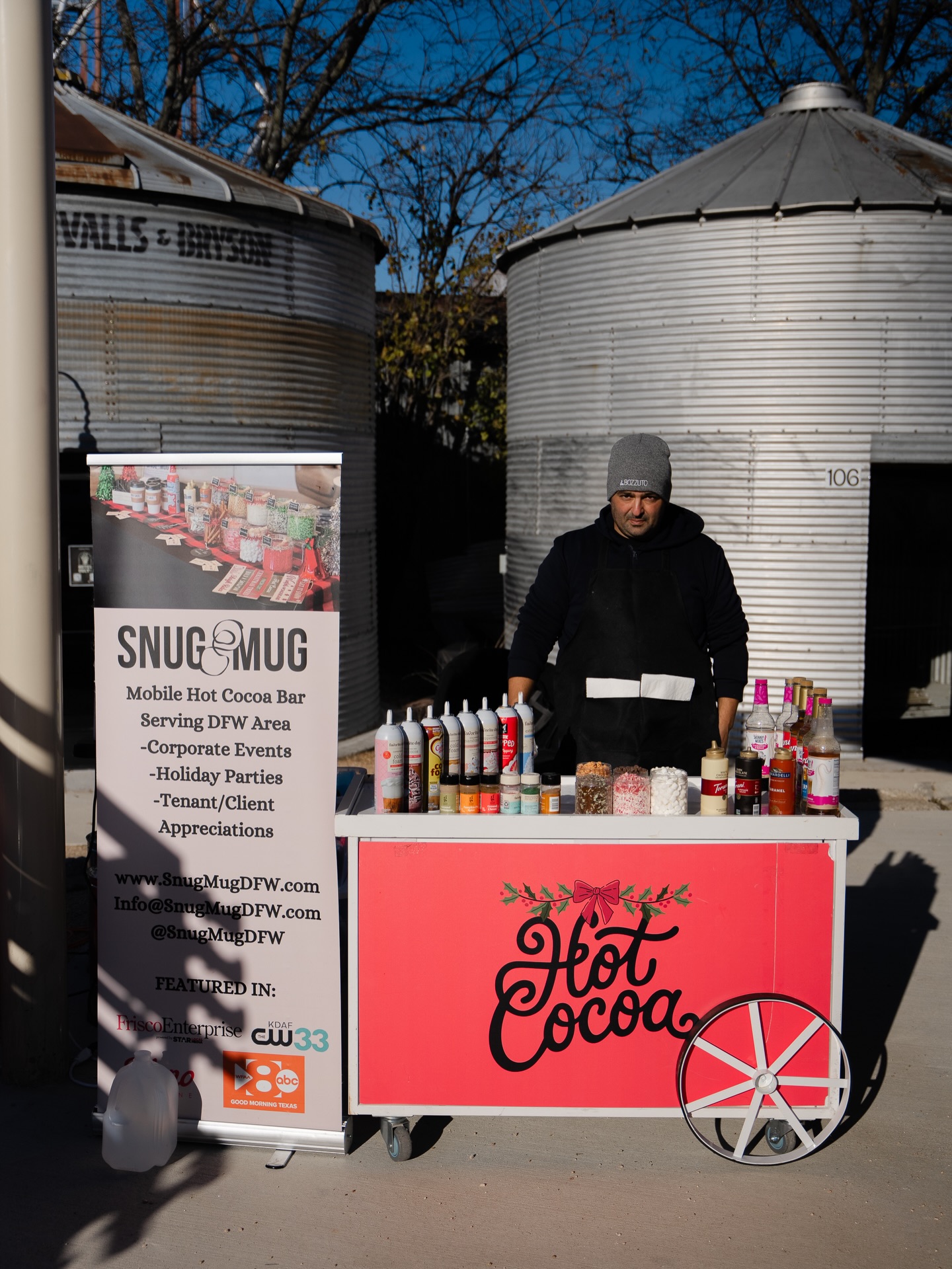 Thank you to @snugmugdfw for serving delicious hot chocolate to help keep our patrons warm at The Holiday Hoedown this weekend. They bring so many toppings and have great customer service. Make sure you check them out if you see them around town!