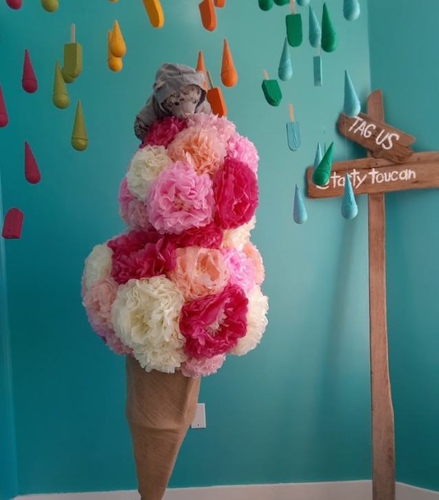 "The popsicles are amazing and the owner is top notch. The popsicles are made on site out of real fruit, sugar, and maybe a little bit of salt. Amazing. She's also looking to do events so reach out to her."