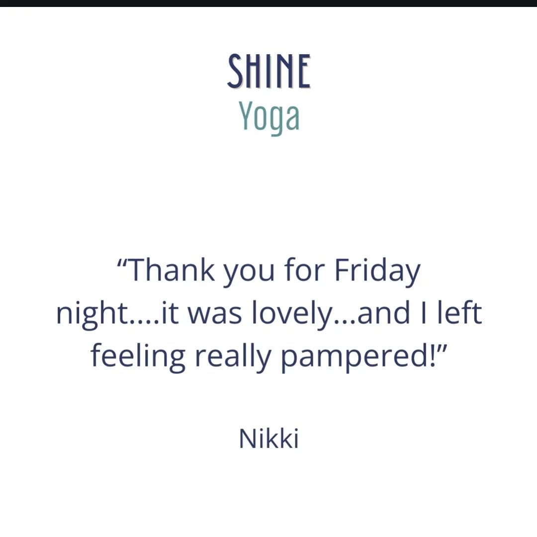 It's lovely when people choose to spend their precious time and their hard earned money with you.....something I don't take for granted. I'm always pleased when people enjoy it......
This time last week? I was just getting home and unpacking the car after my Friday Night Wind Down. This week I can sit back, relax and reflect on a lovely evening.
Follow me for future dates......
