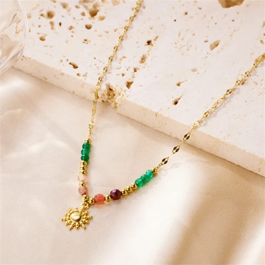 Sun-kissed elegance in every bead ✨
Handcrafted astro-inspired chain to light up your everyday look. 🌞💫
#neckless #chain #goldchains #antitarnishjewelry #goldplated #reach #likes #viral #trendgjewellery #trend #