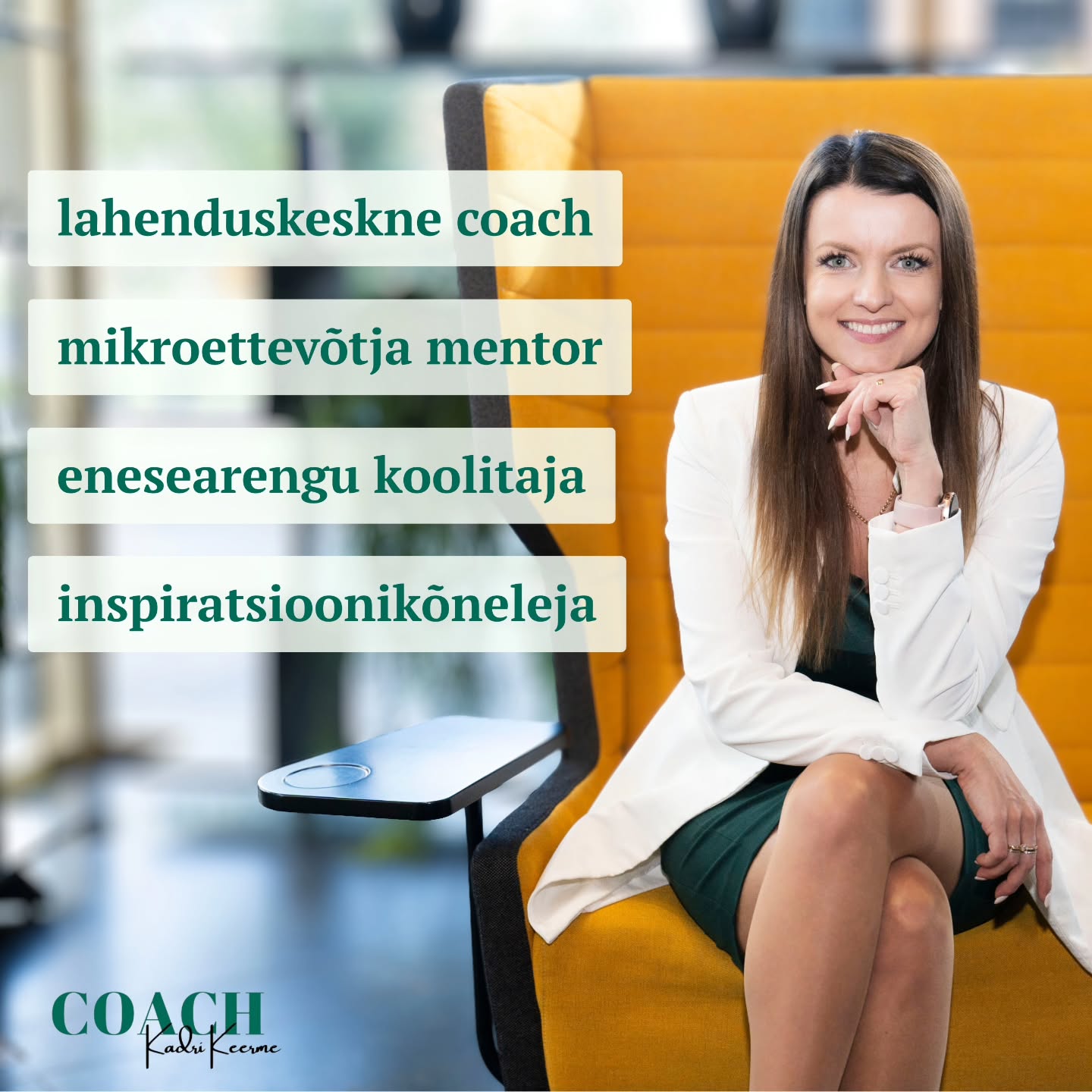 On Sul olnud kunagi nii, et tuleb mõte ja idee viia ellu midagi uut - teha midagi täiesti teistmoodi. 💁♀️💁♂️
Sa asud teekonnale - siht on silme ees - teekonnal hakkab asju juhtuma - kõik ei toimigi kohe plaani järgi - elu tuleb vahele ja järjepidevuses tekib takistusi? ✅
- keegi või miski lööb ebakindluse kõikuma? ✅
- tekib segadus, küsimusi, fookus hakkab hajuma, kõike on järsku nii palju laual? ✅
Minu missioon on, et Sul on selgus oma sihis, Sul on selgus oma tänases valmisolekus ja ma aitan Sul luua plaani ja käia seda teekonda edasi - hoides fookust, selgust, kindlameelsust ja südames vabadust ja rahulolutunnet - me loome teekonna, kus Sa tunned juba liikudes, et elad seda elu, mida oled loomas.
Ma olen lahenduskeskne coach, ettevõtjate mentor, enesearengu koolitaja ja inspiratsioonikõneleja. Ma aitan Sul luua oma ellu rohkem selgust, vabadust ja rahulolu.
⭐️ Pea nelja aasta jooksul olen läbi viinud üle 400 tunni personaalseid coachinguid.
⭐️ Loonud koolitusi ja programme, mis aitavad osalejatel toetada vaimset tervist, ennetada läbipõlemist ning kujundada mõtteviisi, harjumusi ja hoida fookust eesmärkide saavutamisel.
⭐️ Olen läbi viinud üle 25 virtuaalse kursuse ja üle 30 virtuaalse ja füüsilise koolituse ning esinenud inspiratsioonikõnedega seminaridel ja konverentsidel.
⭐️ Ma olen teinud samme ja saavutanud eesmärke, millest kunagi isegi veel kõva häälega mõelda ei julgenud! 🫣 Aga minus on meeletu tahe ja soov ja ma teen need asjad ära!
Märka - Sinu silmad paneb särama see, kui teed seda, mida kõige enam soovid ja seda saadab selgus ja kindlameelsus.
Coaching on Sinu võimalus soovitud muutused ellu viia! 🤩
Mis oleks kui lubad mind sellele teekonnale toeks?
✍️ Kirjuta mulle DM või info@kadrikeerme.ee ja leiame Sinu jaoks parima lahenduse.
Nb! Esimene tutvuskõne 40 minutit on tasuta.
📸 @jaanika.art