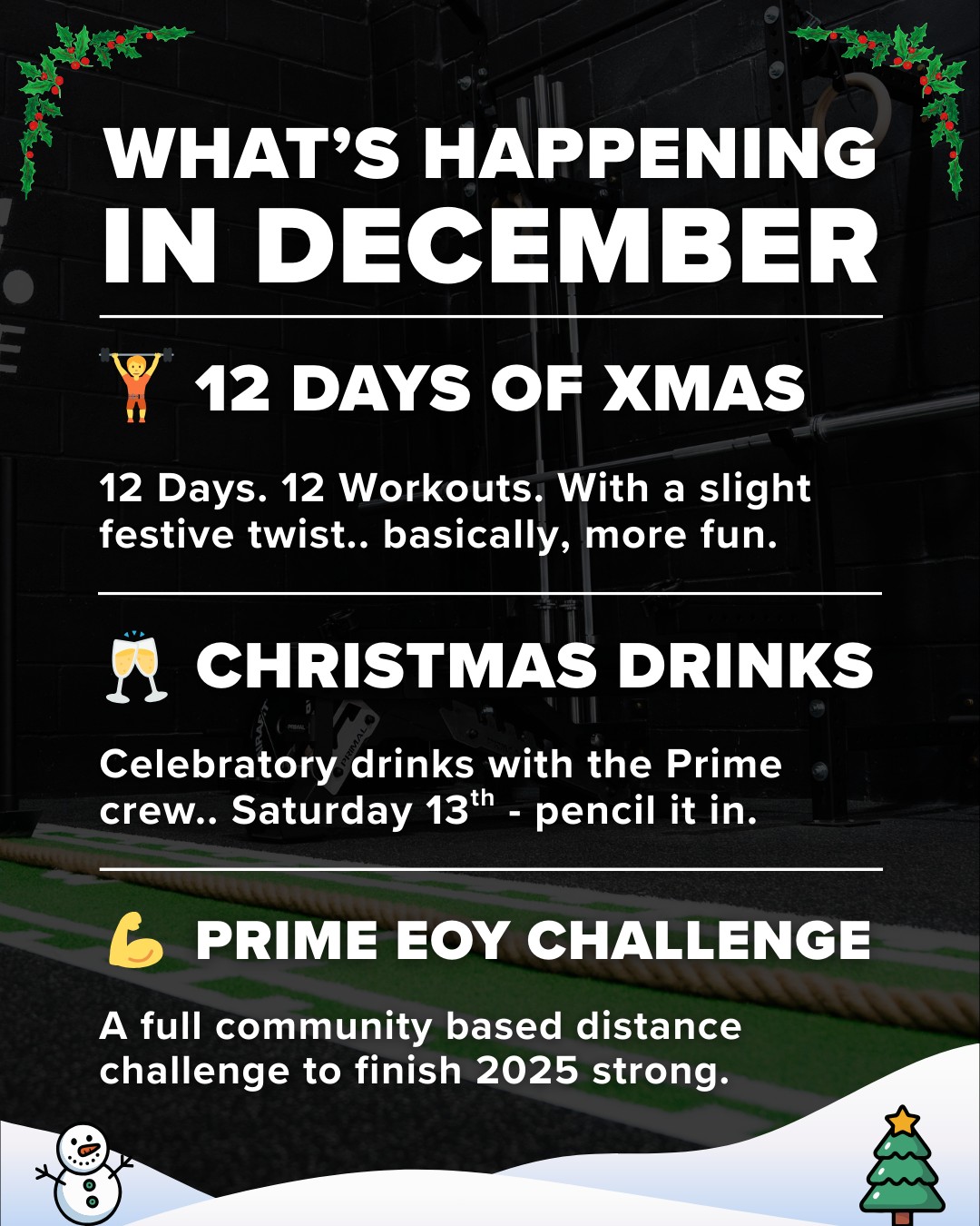 Community, fun & finishing the year on a high! 🎄 💫
#PrimePerformance #Gym #StrengthTraining #Community #BishopsStortford #Fitness #DoSomethingBetter