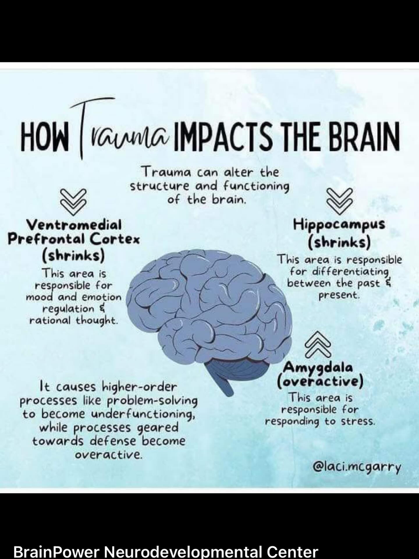 Trauma creates a sensitized stress response system which affects daily functioning, and the ways with which we interpret the world and our relationships.