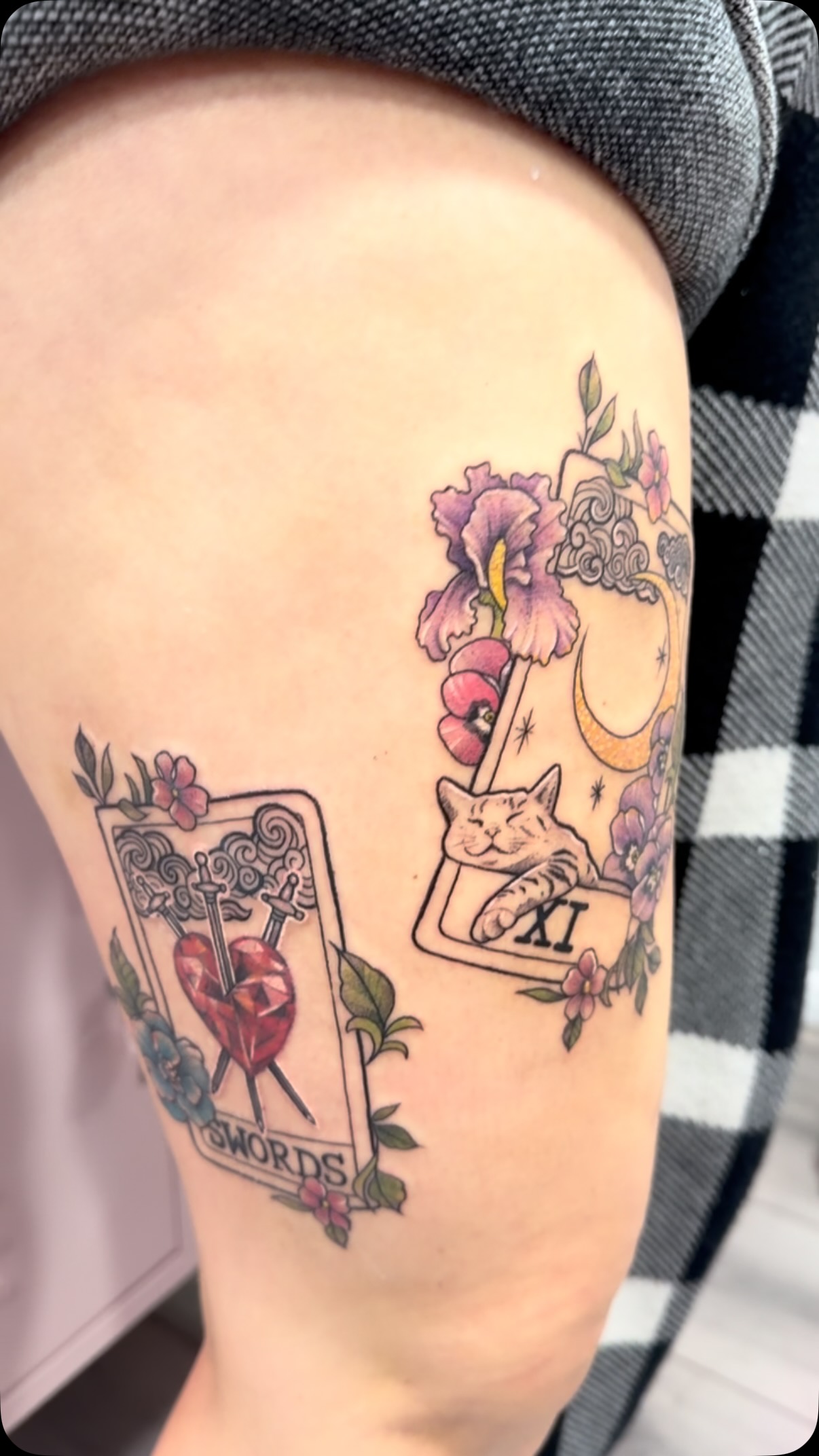 Loving on these tarot card tattoos! 🩷
.
.
.
.
.
#tarot #tarotcards #tarotcardtattoos #witchyvibes #tiktok
#tattoo #tattoos #stowmarket #ink #inked #getinked #girlswhotattoo #tattooist #art #femaletattooist #gettattooed #prettyinink #Suffolk #girlswithtattoos #tatts #lgbtsafespace #dowhatyoulove #follow #femalerun #safespace #tattoosarecoolandyouknowit