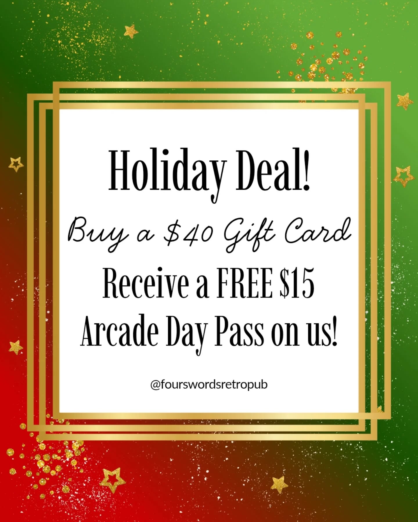 December Gift Card Special! 🎁
All month long, when you buy a $40+ gift card, you’ll receive a FREE Day Pass as a bonus gift from us! 🌟
As many of you know, we recently expanded, and while we’re excited for what’s ahead, this season has been a little quiet. Your support truly makes a difference for small, local businesses like ours. 🙏💛
If you’re shopping for friends, teens, gamers, families, or anyone who loves ramen or fun snacks - consider gifting something from FSR 🎮🍜
Thank you for continuing to support local and helping us keep this community space thriving. If you have a free evening this week, come hang out! It genuinely helps more than you know we appreciate you. ✨
#holidayshopping #shopsmall #shoplocallocal