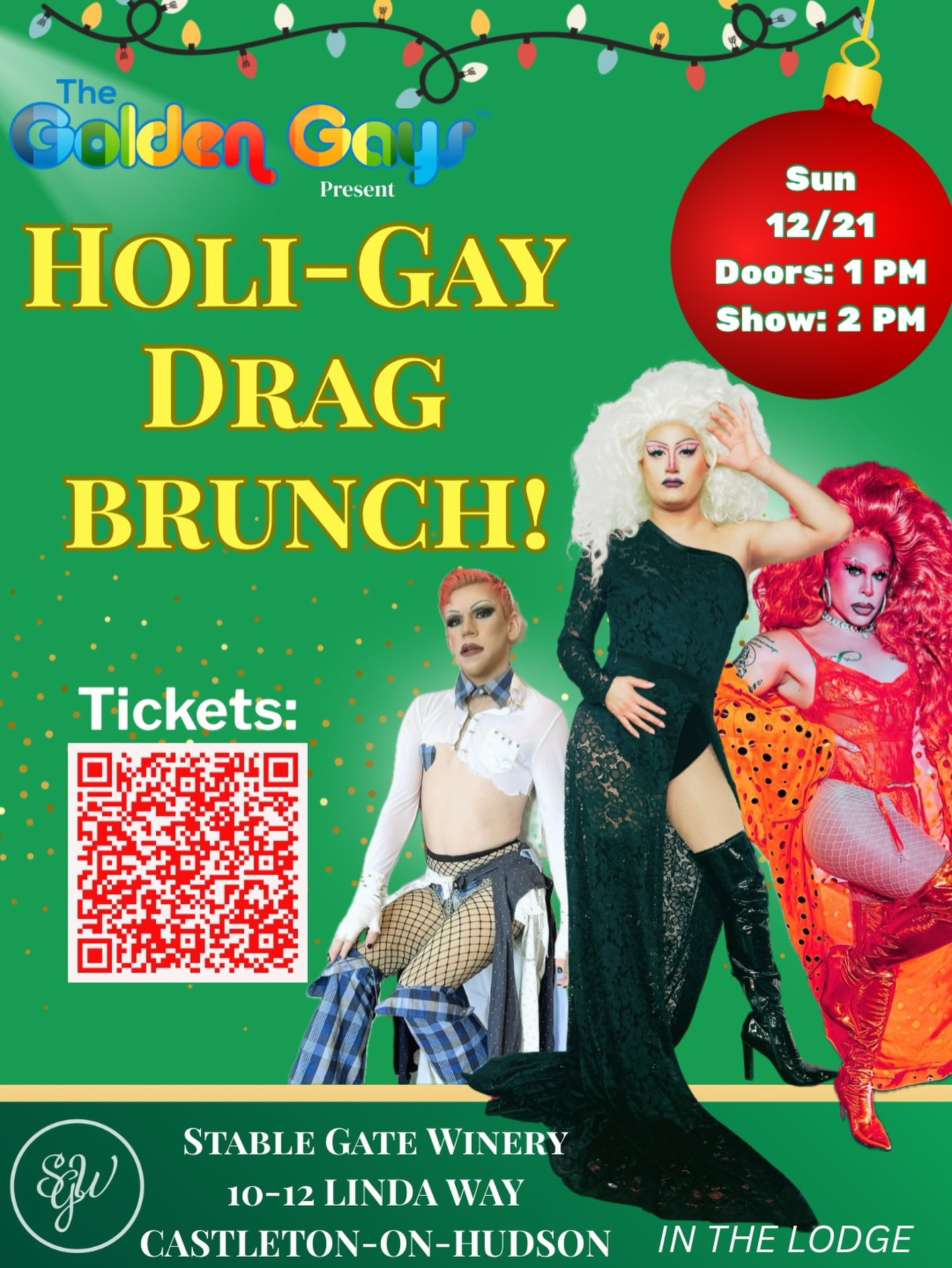 the girls are back and your gonna be in trouble !😈
link in bio - don’t miss @thegoldengays85 as they return back to @stablegatewinery
(this event will be held in the lodge, on site just below the parking lot)
Also this flier and date is most recent and updated ! 🌈