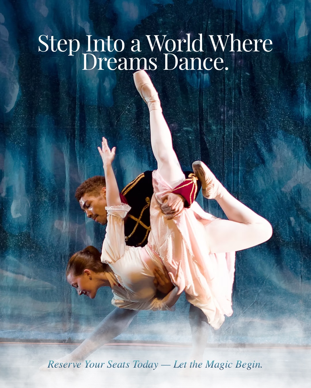 The Nutcracker returns!
Black Diamond Ballet presents its 13th Annual production — new choreography, stunning costumes, and holiday magic for all ages.
Join us at El Campanil Theatre, Dec. 5–14. ❄️🎟️
Show Dates:
• Dec 5 — 7:00 PM
• Dec 6 — 11:00 AM (Sensory-Friendly)
• Dec 7 — 2:00 PM
• Dec 13 — 7:00 PM
• Dec 14 — 2:00 PM
Reserve your tickets today at BlackDiamondBallet.org