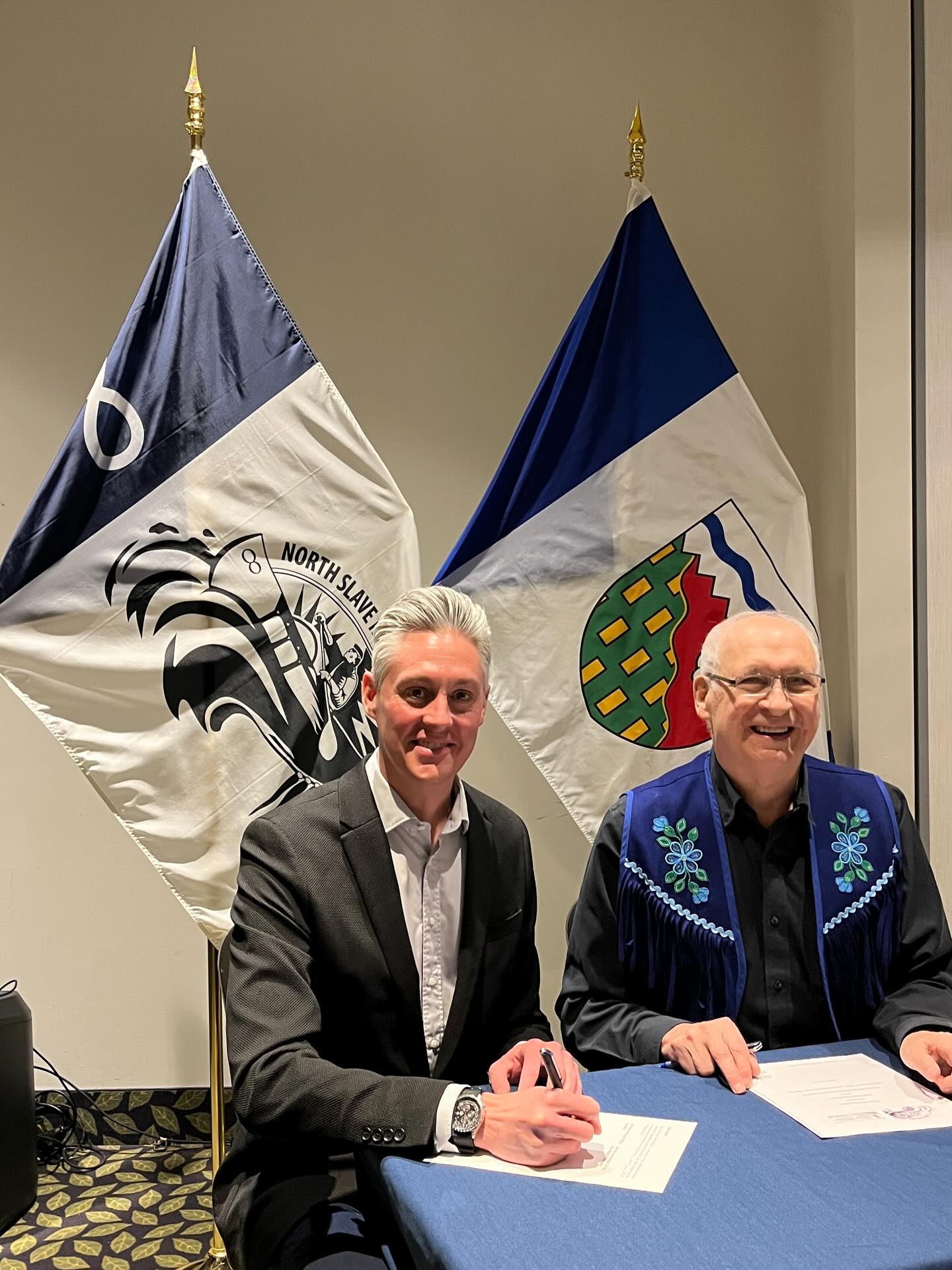 Yesterday, the North Slave Métis Alliance and the Government of the Northwest Territories met for the first time under our recently signed Cooperation Agreement, marking a significant step towards reconciliation for our community. To us, this Agreement signifies our strong commitment to government to government collaboration and willingness to work together. We are proud to work alongside the GNWT on matters of shared concern in our territory, leading with mutual respect and responsibility. We look forward to building on this partnership with the Government and building a strong and resilient north.