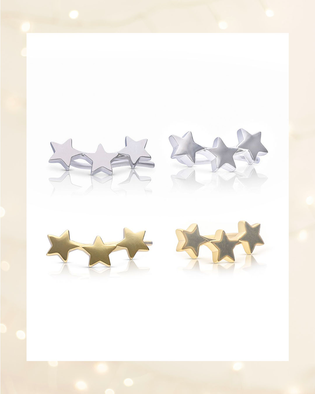 The Christmas magic continues…
For Day 11, we’re thrilled to introduce our brand-new Star Crawler Stud Earrings, a beautifully festive design—also with 40% off for 24 hours on diamonfire.com
Whether worn on Christmas Day or every day, this piece adds the perfect touch of Christmas cheer!
#diamonfire #diamonfirejewellery #12daysofxmas #starearrings #celestialjewellery