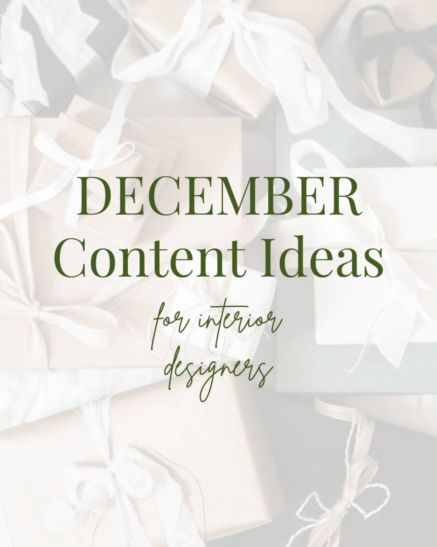 Stuck on what to post in December? I’ve got you.
This carousel is filled with seasonal ideas that don’t feel cheesy, repetitive, or overdone, just smart, strategic content that helps you show up with ease during the busiest month of the year.
Save this so you’re never wondering what to post again. 🎄✨
#InteriorDesignMarketing #socialmediaforinteriordesigners #MarketingforInteriorDesigners #decembercontentideas
