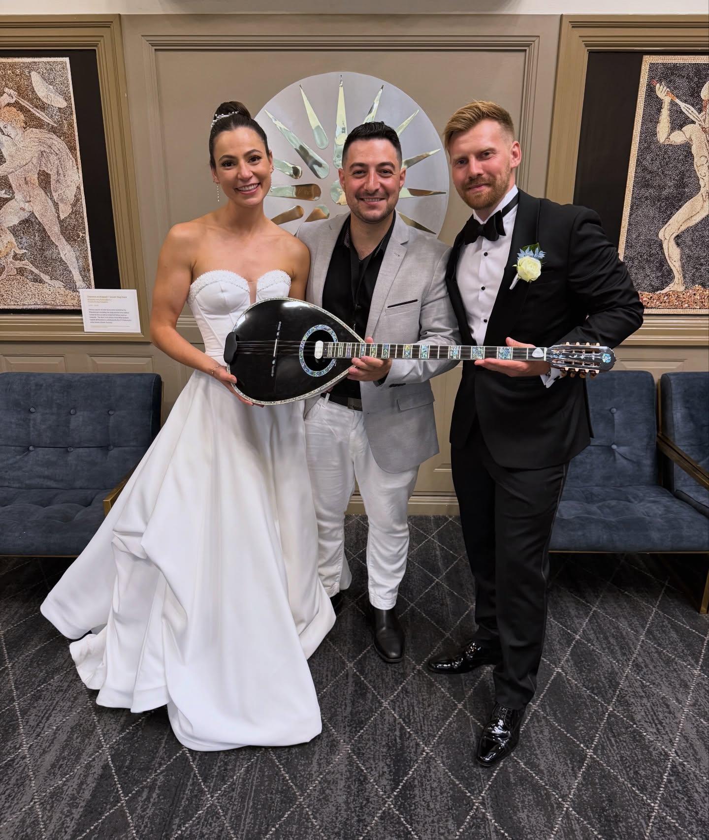 An incredible night of music, dancing and good vibes for Hamish & Tanya🎶💃
Thank you for having me — what a night! 🤍
🪕 @stratosbouzoukicbr
For bookings call of text 0421218150 or click the link the bio and submit a contact form.
#Wedding #GreekWedding #WeddingParty #CanberraWeddings #LiveBand #LiveMusic #WeddingVibes #Bouziouki #Doumbek #CanberraGreekCommunity #WeddingEntertainment #EventMusician