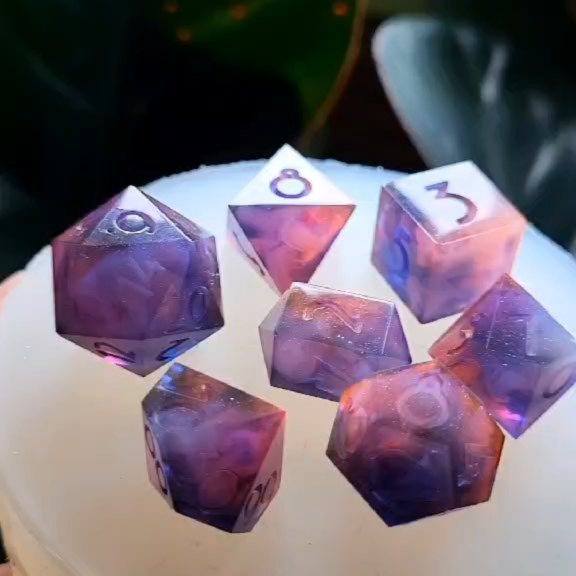 Look at the shine on these galaxies! This is the first set out of our new molds. This particular set will be a Christmas present, but we look forward to making more! 🌌
#resinartist #resindice #diceartist #diceset #dicegoblin #resindicemaker #dicesmith #galaxydice #dice #dungeonsanddragonsdice #dungeonsanddragons #ttrpgdice #ttrpg #shiny #smallbusiness