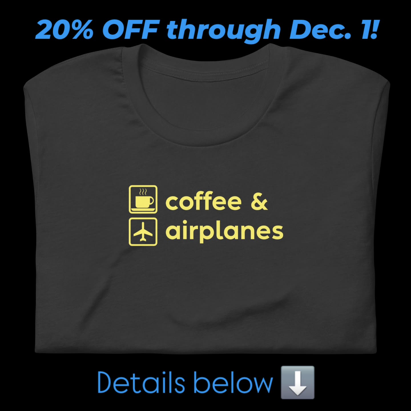 🚨 The Jetset Shirts holiday sale is on! 🚨
Save 20% on your order with code HOLIDAY25 at checkout Nov. 28 through Dec. 1. 👕 Jetset Shirts tees are a stylish way to show your love for aviation and make great gifts for pilots, flight crews, rampers and avgeeks. ✈️ Shop now at jetsetshirts.com. You won't find them anywhere else! Link in bio.
.
🏷 #jetsetshirts #aviationshirts #aviationstyle #aviationshop #airplaneshirt #pilotgift #pilotshop #avgeekery #aviationgifts #smallbusinesslove #aviationbusiness #wearitloveit #avgeek #jetsetter