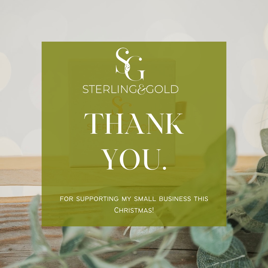 A huge thank you to all of you! 🎄 This Christmas has been incredible for my small handcrafted business, with sales and orders pouring in. You've set me up for a busy new year too, filled with lots of orders to fulfill! 🎄🎅🏻 Wishing you a Merry Christmas, and I hope the recipients adore their handcrafted Sterling & Gold jewellery as much as I enjoyed creating it! ❤️