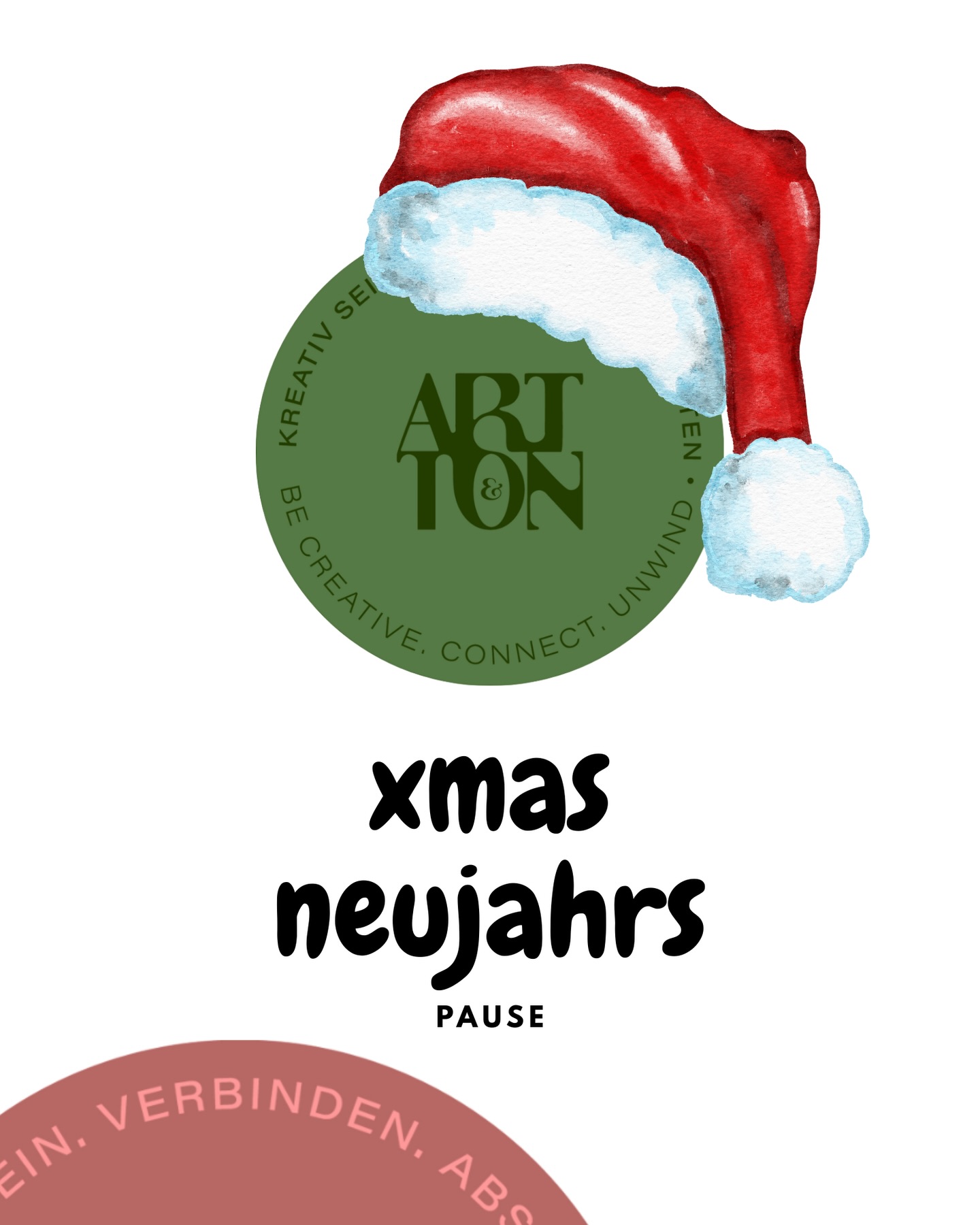 ✨ Wir machen Weihnachts- & Neujahrspause! ✨
Tanken Kreativität, geniessen die Festtage und melden uns im Januar 2026 mit frischen Events & neuen Ideen zurück!
Bis dahin: schöne Feiertage & einen kreativen Start ins neue Jahr! 💫
Euer ART&TON Team 🎨❤️