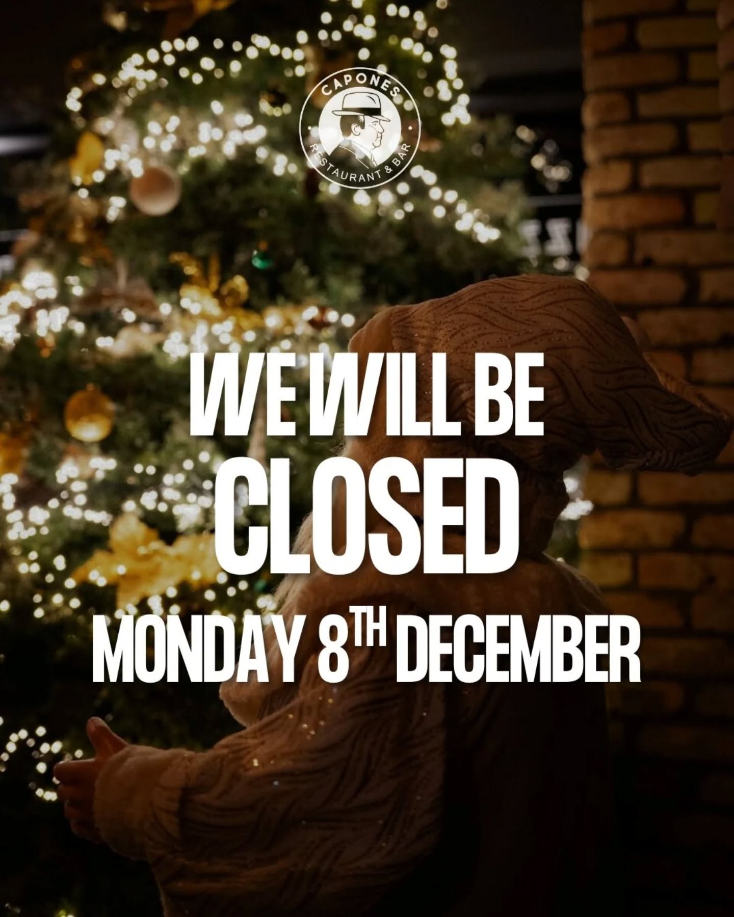 Capones will take a little break tomorrow, Monday 8 December, while our team enjoys a well deserved Christmas celebration. Back open on Tuesday. Sorry for the inconvenience.
#caponesrestaurant