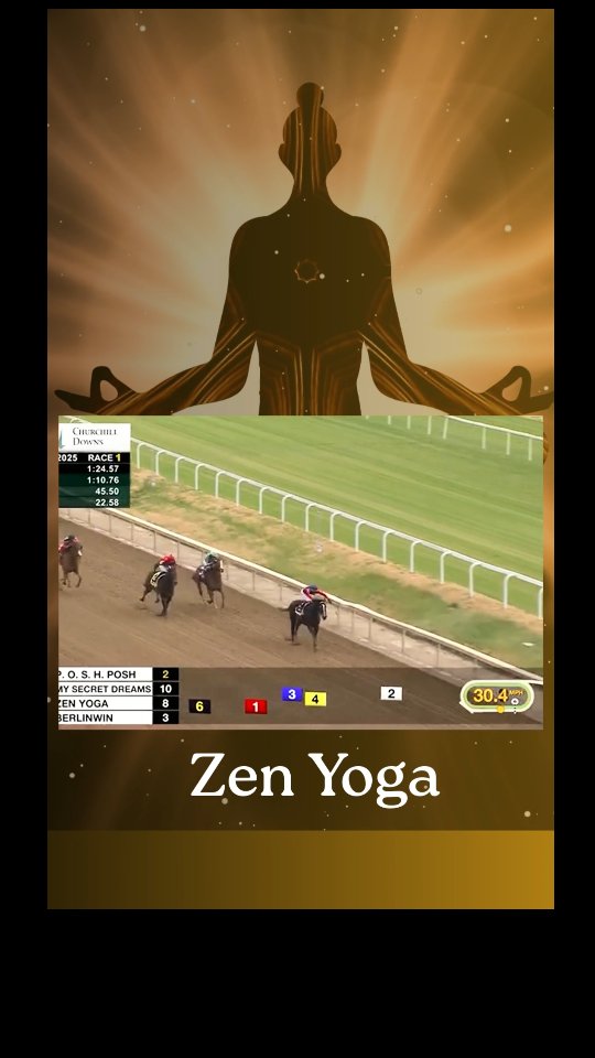 Zen Yoga emerges from her transcendental state with little time left to get up for her maiden win with @cheminaudvincent aboard for owner @sdberg19! Congratulations!