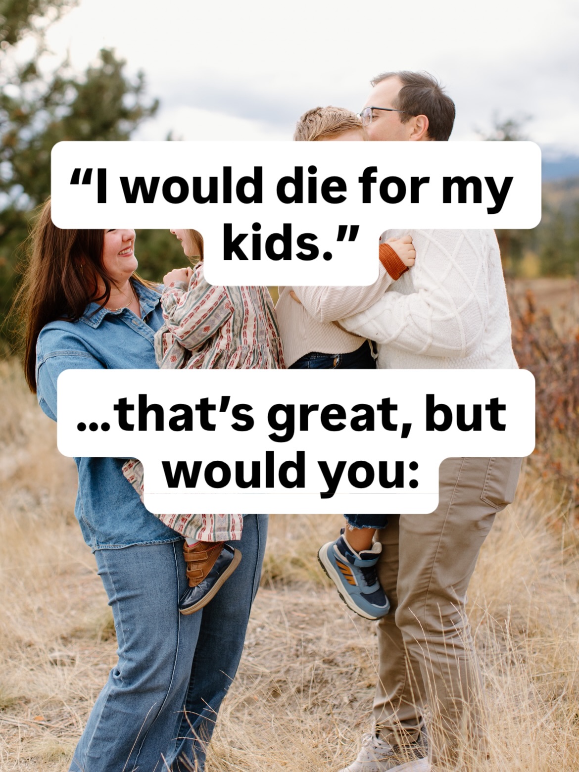 Parenting is really hard.
This isn’t about guilt or “doing more.” And a lot of these are questions I need to ask myself too.
It’s about noticing the places where love could become more intentional and where we could be regulating instead of reacting, being present instead of distracted, repairing instead of pretending it didn’t happen.
We all have room to grow! Today my challenge to myself is to have my phone a little less accessible in the spirit of being more present with them.
(Also a lot of other therapy creators have made similar posts with this idea in mind and I want to credit that).
#parenting #counselling #therapy #familytherapy #presence