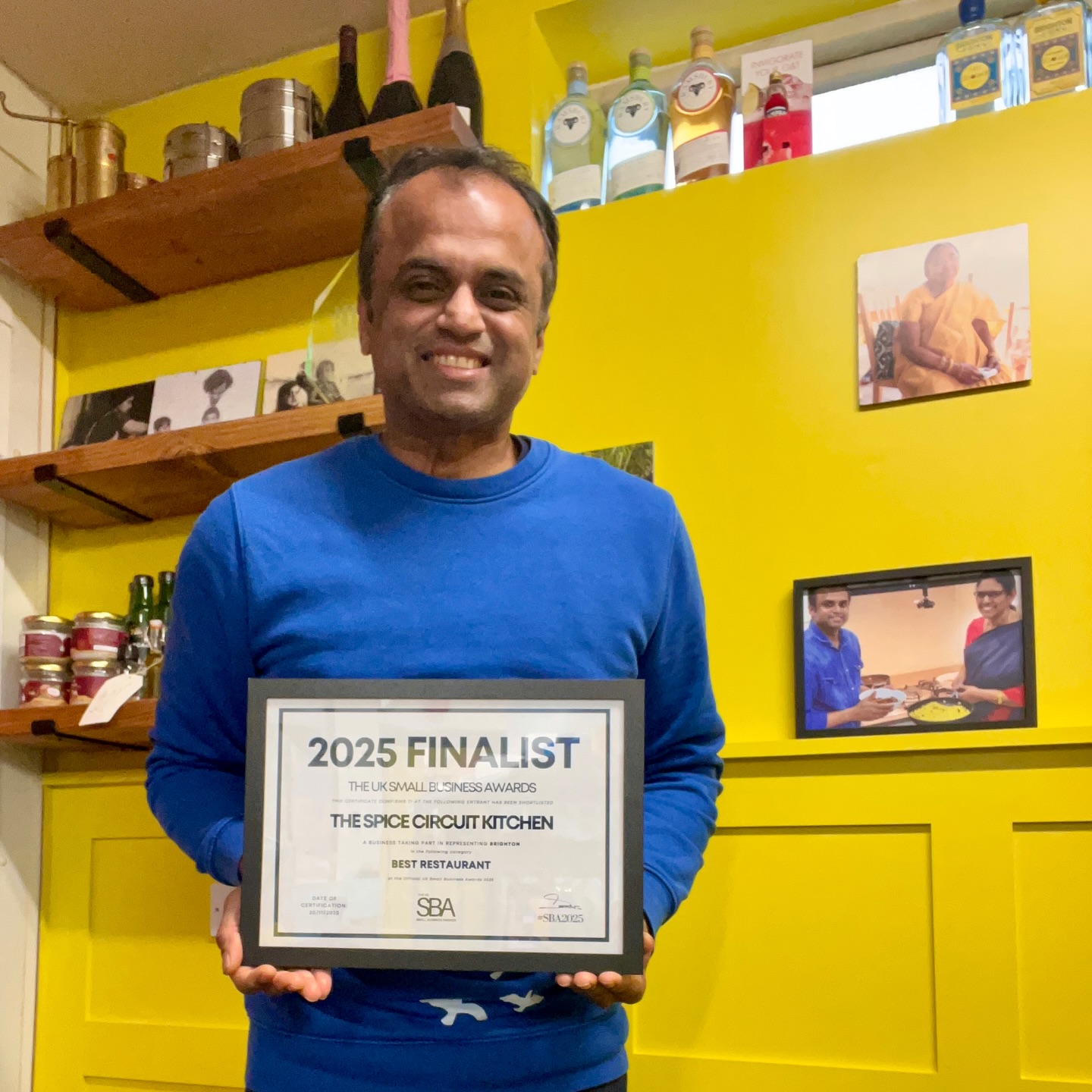 Small businesses come with big responsibilities . We put in our 100% and more to make things work, especially in the first year not knowing what the times are like ahead.
We do not have the bargaining power or finance options like big gaints and have to sustain the competition from them. We work with other small local businesses though that means we have to pay a bit more for the produce and quality but we do it as we know how hard it is for small businesses in times like these and the need to support each other.
We might not build a massive profit but we build relationships and the sense of community and giving back. We make sure every guest is looked after and put on our best smile even on worst of the days.
We do it because we are passionate and there are days that we question ourselves about why are we doing it?
Being one of the smallest restaurants in the whole country we are super proud to make it to the finalist list at the @smallbusinessawardsuk this year and we would like to thank the judges from the bottom of our heart for this recognition.
Unfortunately, I won’t be attending the awards in Birmingham as it’s busy season for us work wise, so massive thanks to SBA for live streaming the event on 13th.
I shall be watching it from the @t_s_c_kitchen and raising a glass to all the winners.
What a year it has been! Look forward to more excitement in 2026
Jai Ho!