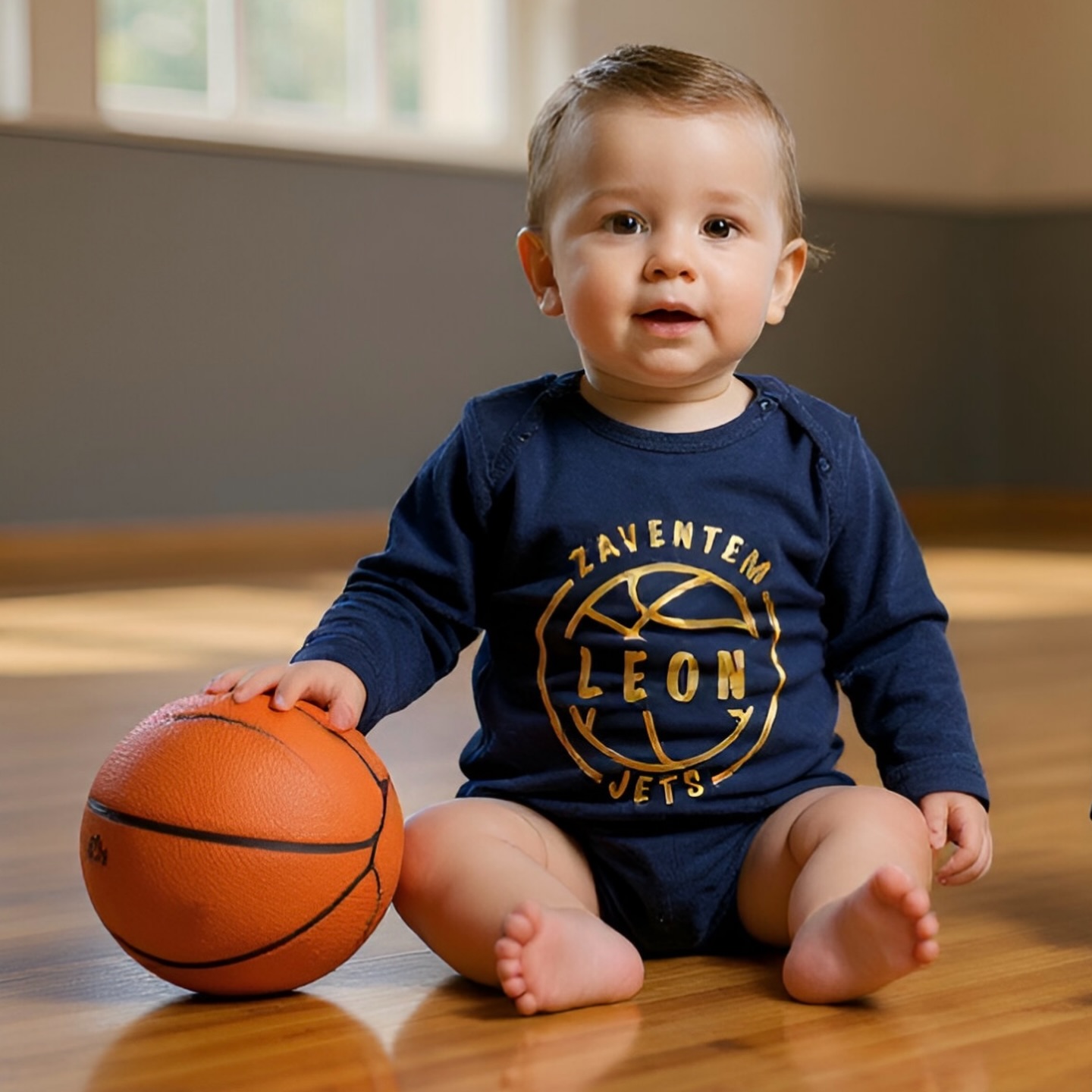 First the Sixers… now, the home team. 👶🏀
This second custom bodysuit was made just for Leon, to rep his dad’s basketball team — and yes, we put his name front and center, just like a true MVP.
🎯 Bold, comfy, and personalized
🧵 Handmade with stretchy, baby-soft fabric
🏆 Team spirit stitched in from day one
Because when your dad hits the court every week, it’s only right you roll up to nap time looking like the tiniest member of the squad 💙
Two teams. One baby. Double the cuteness.
#MiniTeammate #DaddysTeam #BasketballBabyGear #LeonOnTheCourt #CustomWithLove #TeamSpiritStartsYoung #TinyMVP #HandmadeWithHeart #BabyBallin #zaventemjets